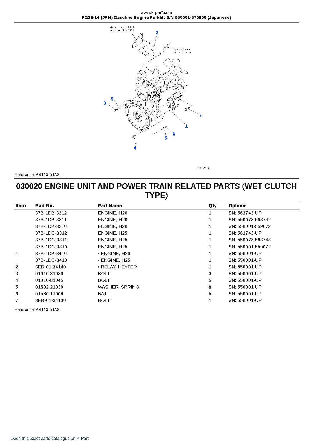 FG28-14 (JPN) Gasoline Engine Forklift S/N 550001-570000 (Japanese) – sample page 3 FG28-14 (JPN) Gasoline Engine Forklift S/N 550001-570000 (Japanese) – sample page 3
