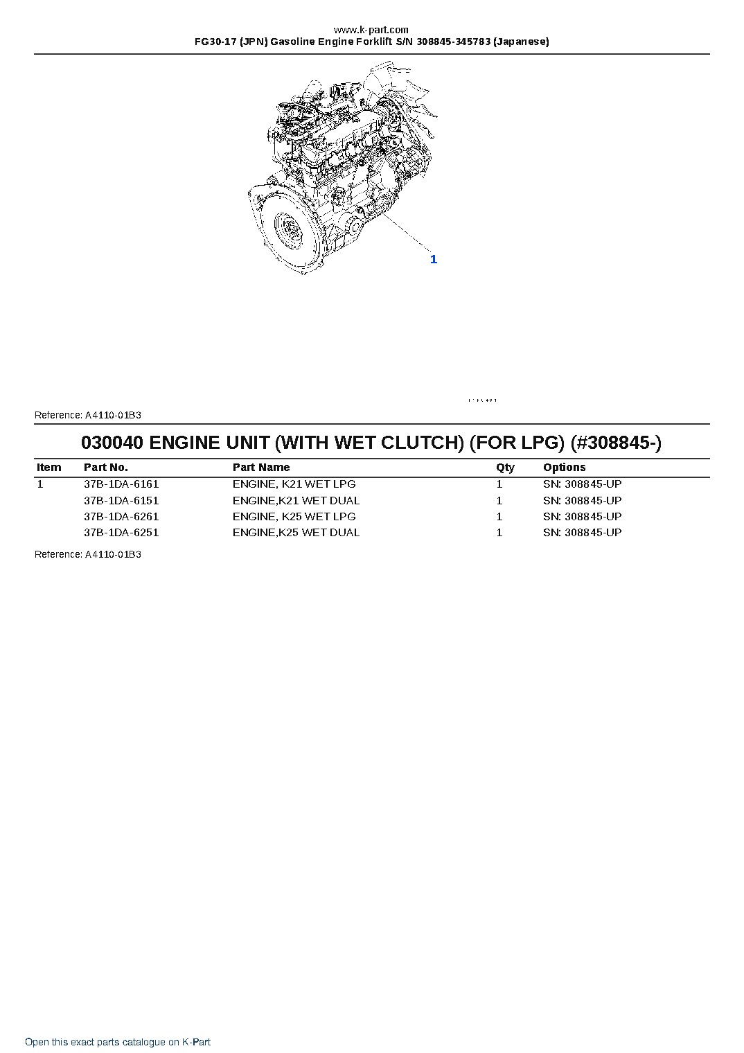 FG30-17 (JPN) Gasoline Engine Forklift S/N 308845-345783 (Japanese) – sample page 4 FG30-17 (JPN) Gasoline Engine Forklift S/N 308845-345783 (Japanese) – sample page 4