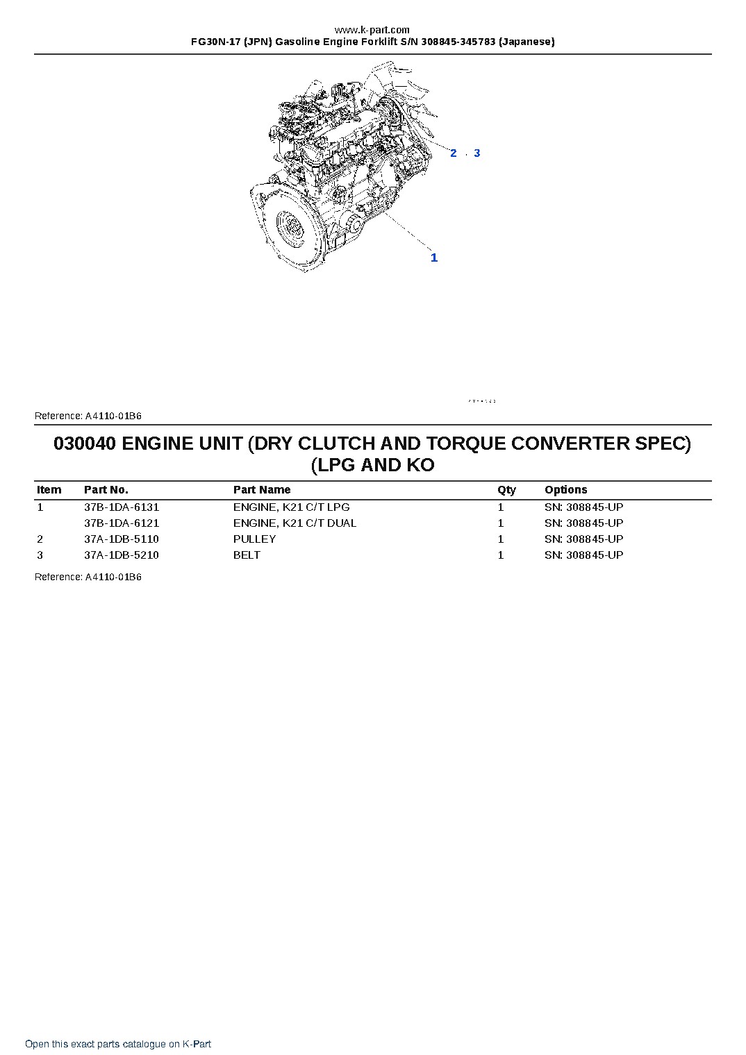 FG30N-17 (JPN) Gasoline Engine Forklift S/N 308845-345783 (Japanese) – sample page 4