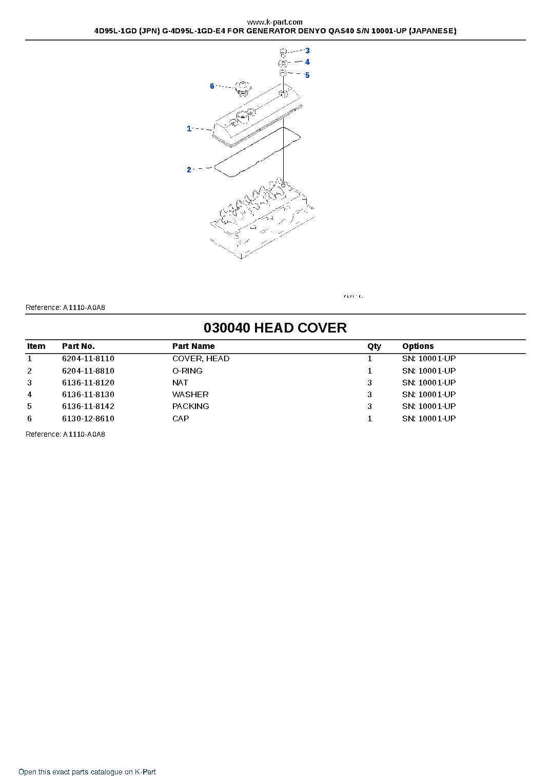 4D95L-1GD (JPN) G-4D95L-1GD-E4 FOR GENERATOR DENYO QAS40 S/N 10001-UP (JAPANESE) – sample page 4 4D95L-1GD (JPN) G-4D95L-1GD-E4 FOR GENERATOR DENYO QAS40 S/N 10001-UP (JAPANESE) – sample page 4