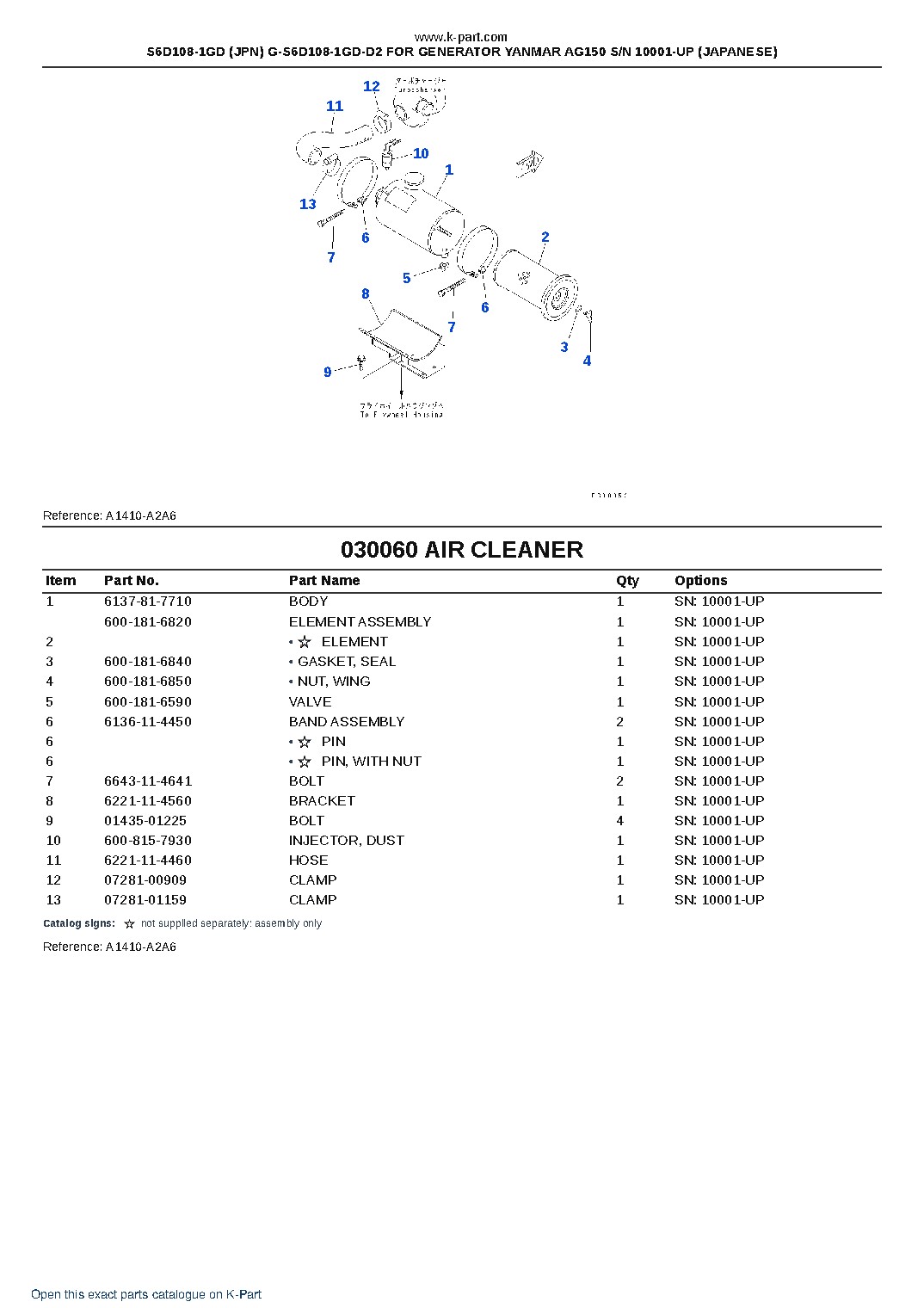 S6D108-1GD (JPN) G-S6D108-1GD-D2 FOR GENERATOR YANMAR AG150 S/N 10001-UP (JAPANESE) – sample page 7 S6D108-1GD (JPN) G-S6D108-1GD-D2 FOR GENERATOR YANMAR AG150 S/N 10001-UP (JAPANESE) – sample page 7