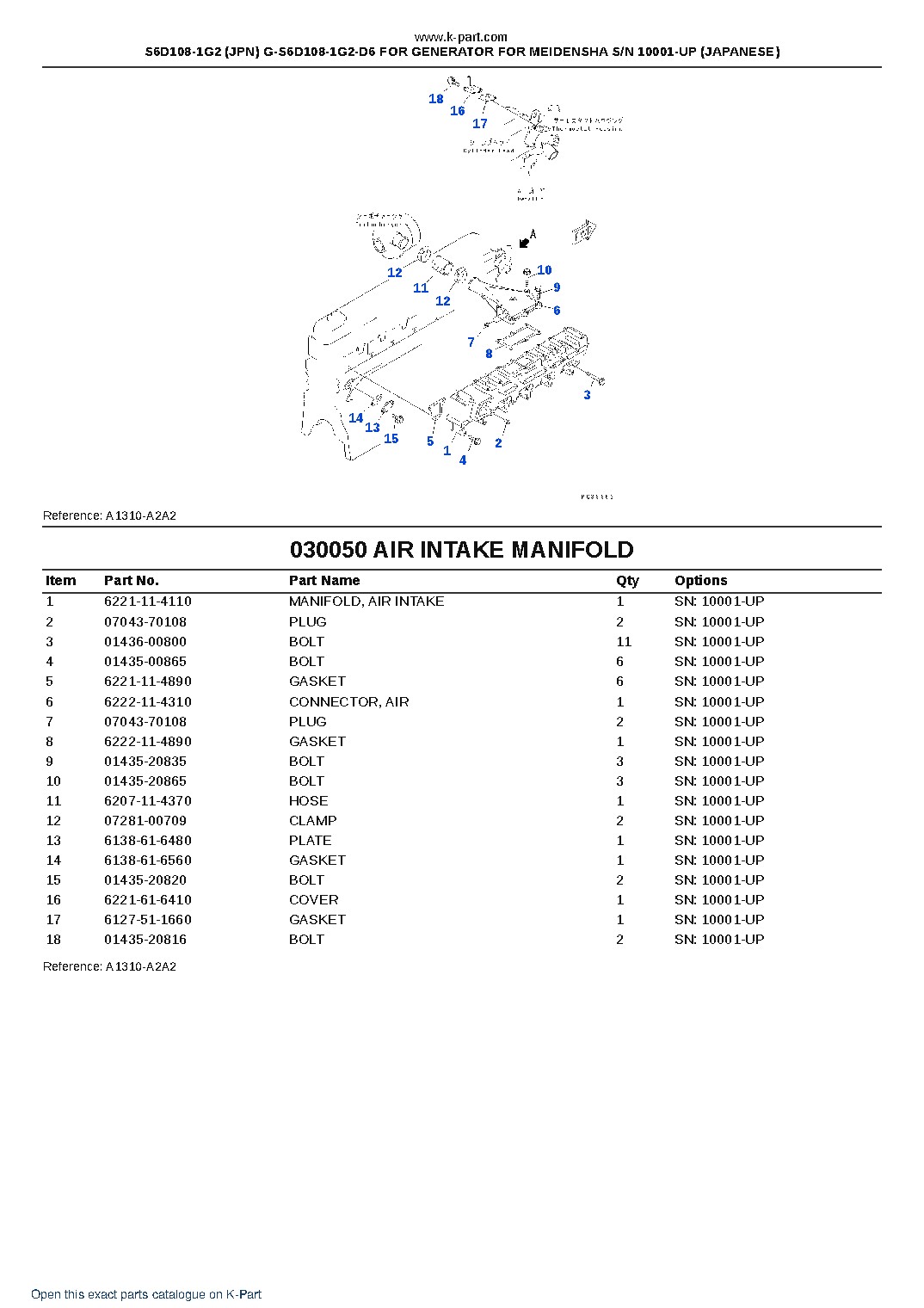 S6D108-1G2 (JPN) G-S6D108-1G2-D6 FOR GENERATOR FOR MEIDENSHA S/N 10001-UP (JAPANESE) – sample page 6