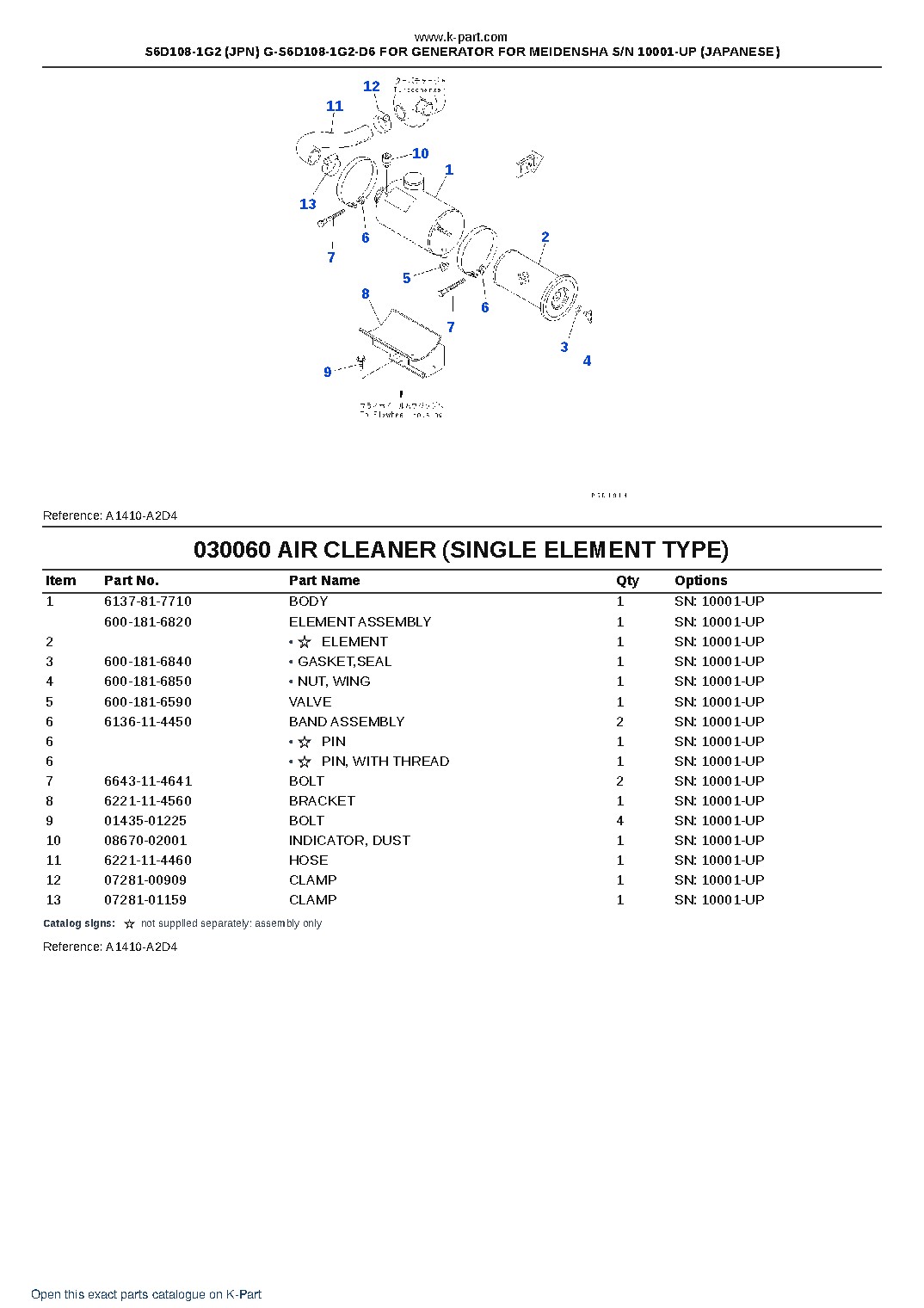 S6D108-1G2 (JPN) G-S6D108-1G2-D6 FOR GENERATOR FOR MEIDENSHA S/N 10001-UP (JAPANESE) – sample page 7
