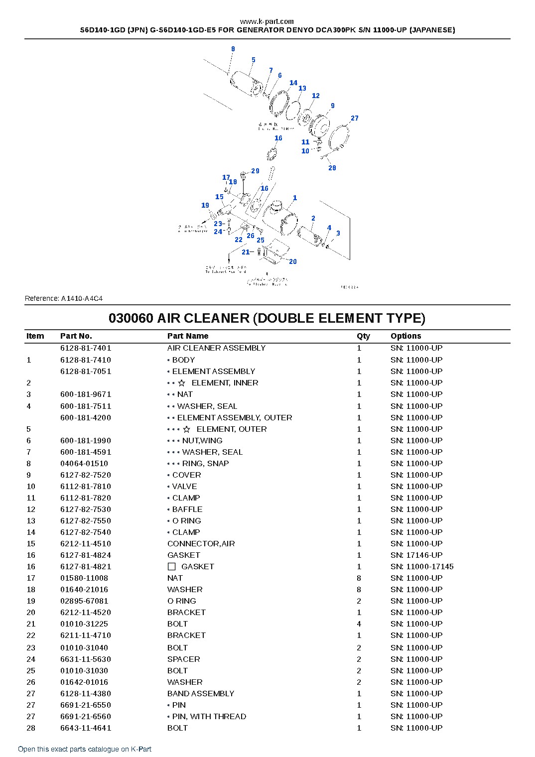 S6D140-1GD (JPN) G-S6D140-1GD-E5 FOR GENERATOR DENYO DCA300PK S/N 11000-UP (JAPANESE) – sample page 8
