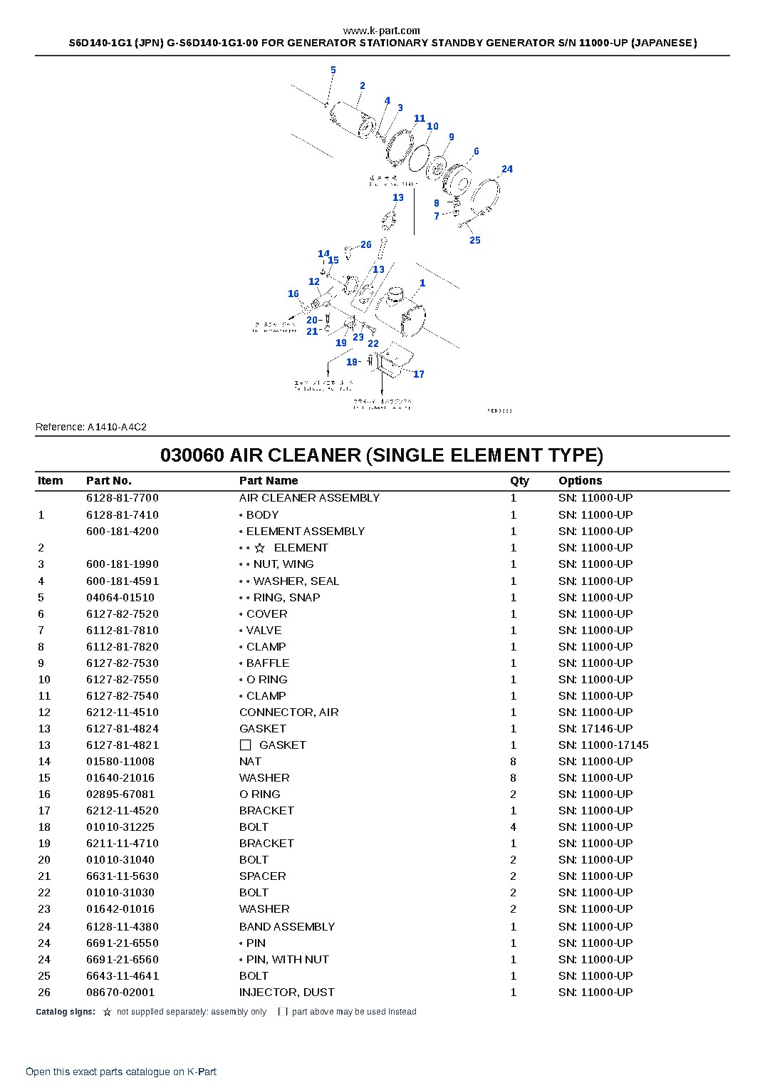 S6D140-1G1 (JPN) G-S6D140-1G1-00 FOR GENERATOR STATIONARY STANDBY GENERATOR S/N 11000-UP (JAPANESE) – sample page 8