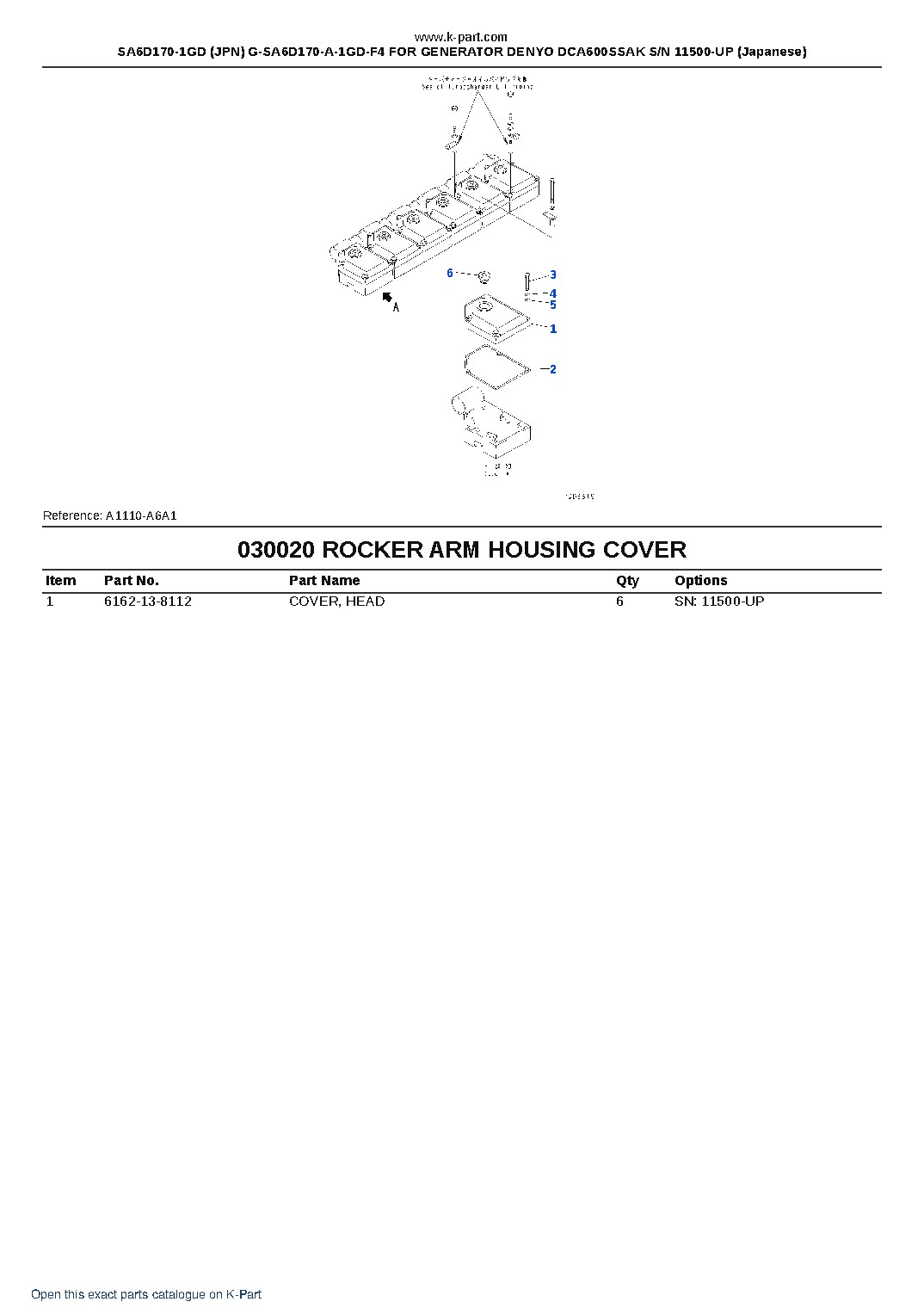SA6D170-1GD (JPN) G-SA6D170-A-1GD-F4 FOR GENERATOR DENYO DCA600SSAK S/N 11500-UP (Japanese) – sample page 3
