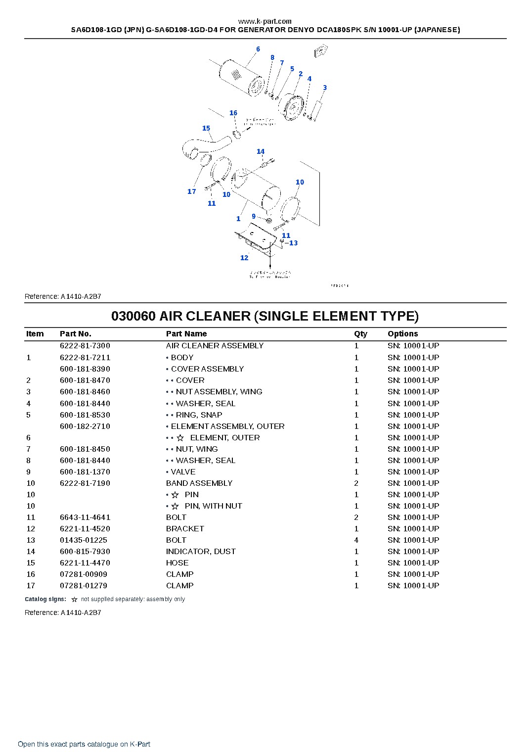 SA6D108-1GD (JPN) G-SA6D108-1GD-D4 FOR GENERATOR DENYO DCA180SPK S/N 10001-UP (JAPANESE) – sample page 8 SA6D108-1GD (JPN) G-SA6D108-1GD-D4 FOR GENERATOR DENYO DCA180SPK S/N 10001-UP (JAPANESE) – sample page 8