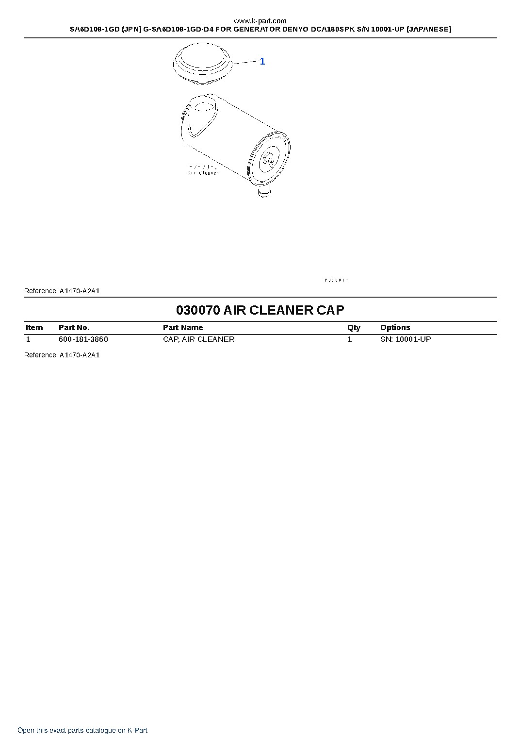 SA6D108-1GD (JPN) G-SA6D108-1GD-D4 FOR GENERATOR DENYO DCA180SPK S/N 10001-UP (JAPANESE) – sample page 9 SA6D108-1GD (JPN) G-SA6D108-1GD-D4 FOR GENERATOR DENYO DCA180SPK S/N 10001-UP (JAPANESE) – sample page 9