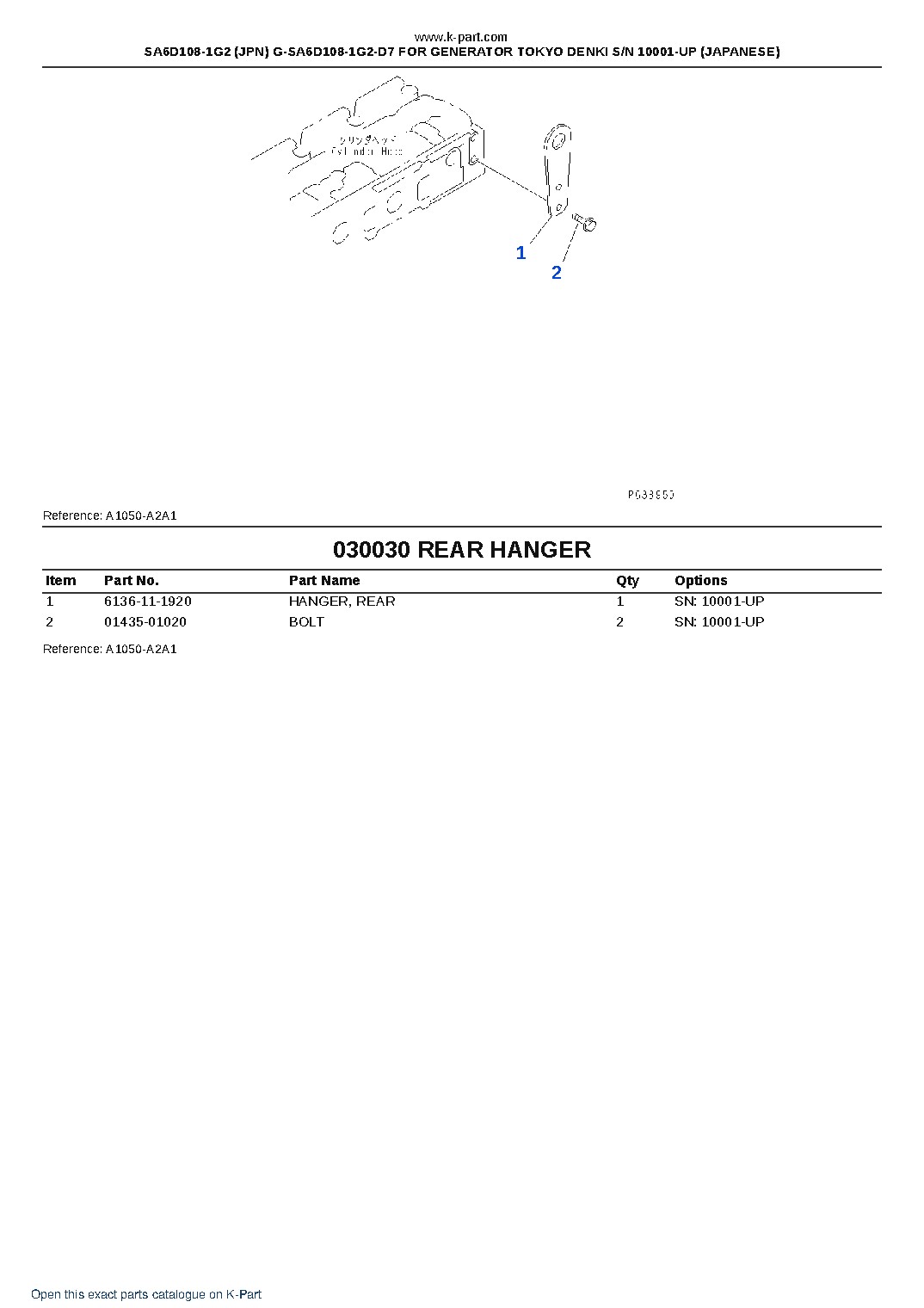 SA6D108-1G2 (JPN) G-SA6D108-1G2-D7 FOR GENERATOR TOKYO DENKI S/N 10001-UP (JAPANESE) – sample page 4 SA6D108-1G2 (JPN) G-SA6D108-1G2-D7 FOR GENERATOR TOKYO DENKI S/N 10001-UP (JAPANESE) – sample page 4