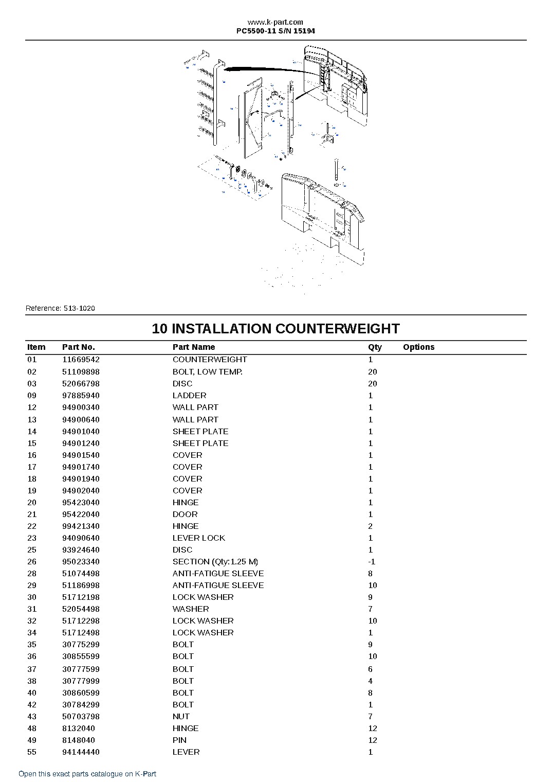 PC5500-11 S/N 15194 – sample page 6