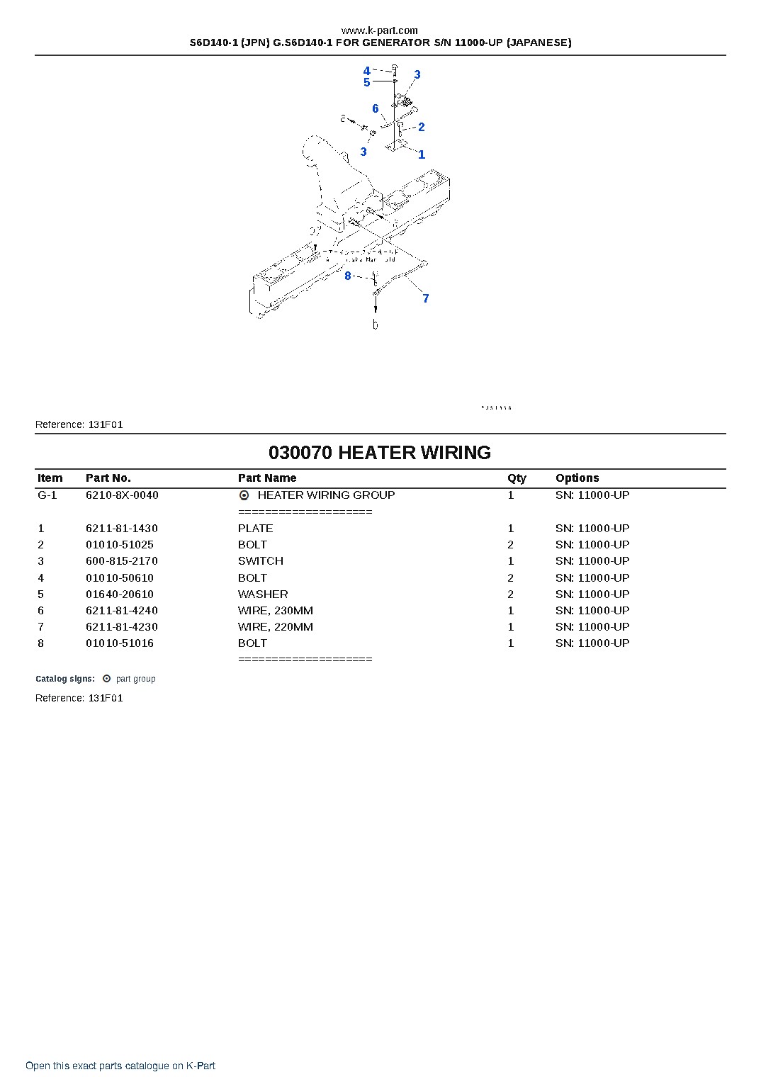 S6D140-1 (JPN) G.S6D140-1 FOR GENERATOR S/N 11000-UP (JAPANESE) – sample page 8 S6D140-1 (JPN) G.S6D140-1 FOR GENERATOR S/N 11000-UP (JAPANESE) – sample page 8