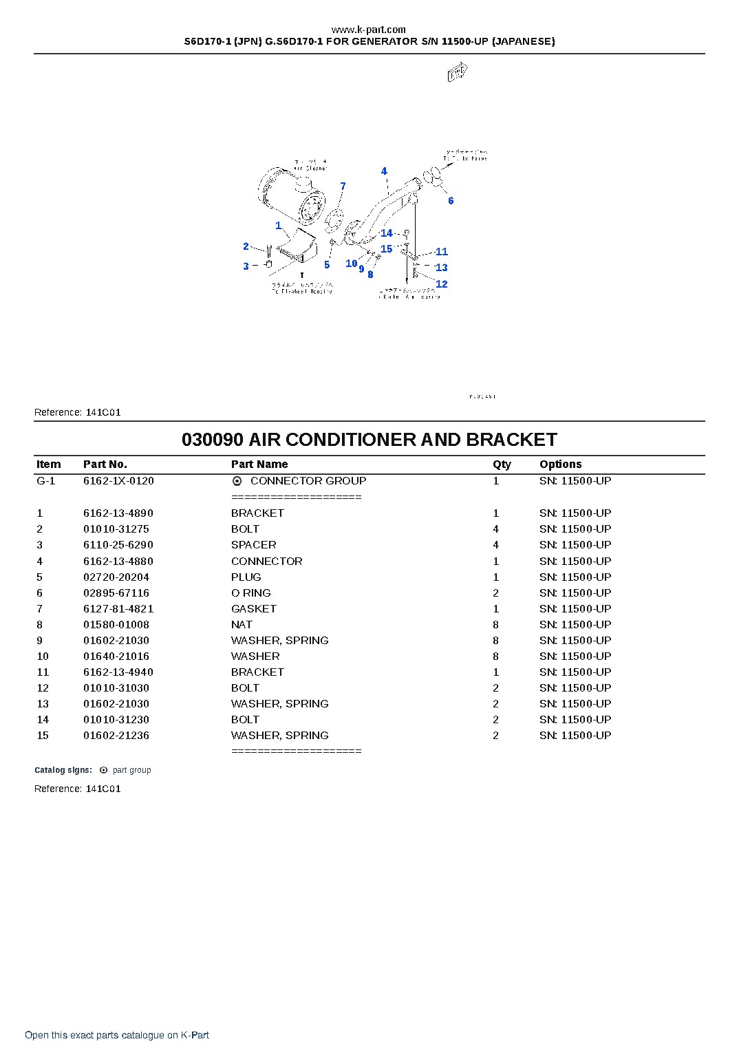 S6D170-1 (JPN) G.S6D170-1 FOR GENERATOR S/N 11500-UP (JAPANESE) – sample page 10 S6D170-1 (JPN) G.S6D170-1 FOR GENERATOR S/N 11500-UP (JAPANESE) – sample page 10