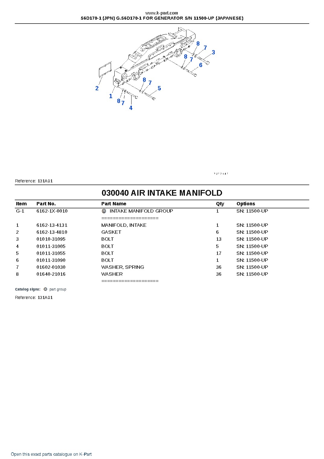 S6D170-1 (JPN) G.S6D170-1 FOR GENERATOR S/N 11500-UP (JAPANESE) – sample page 5 S6D170-1 (JPN) G.S6D170-1 FOR GENERATOR S/N 11500-UP (JAPANESE) – sample page 5