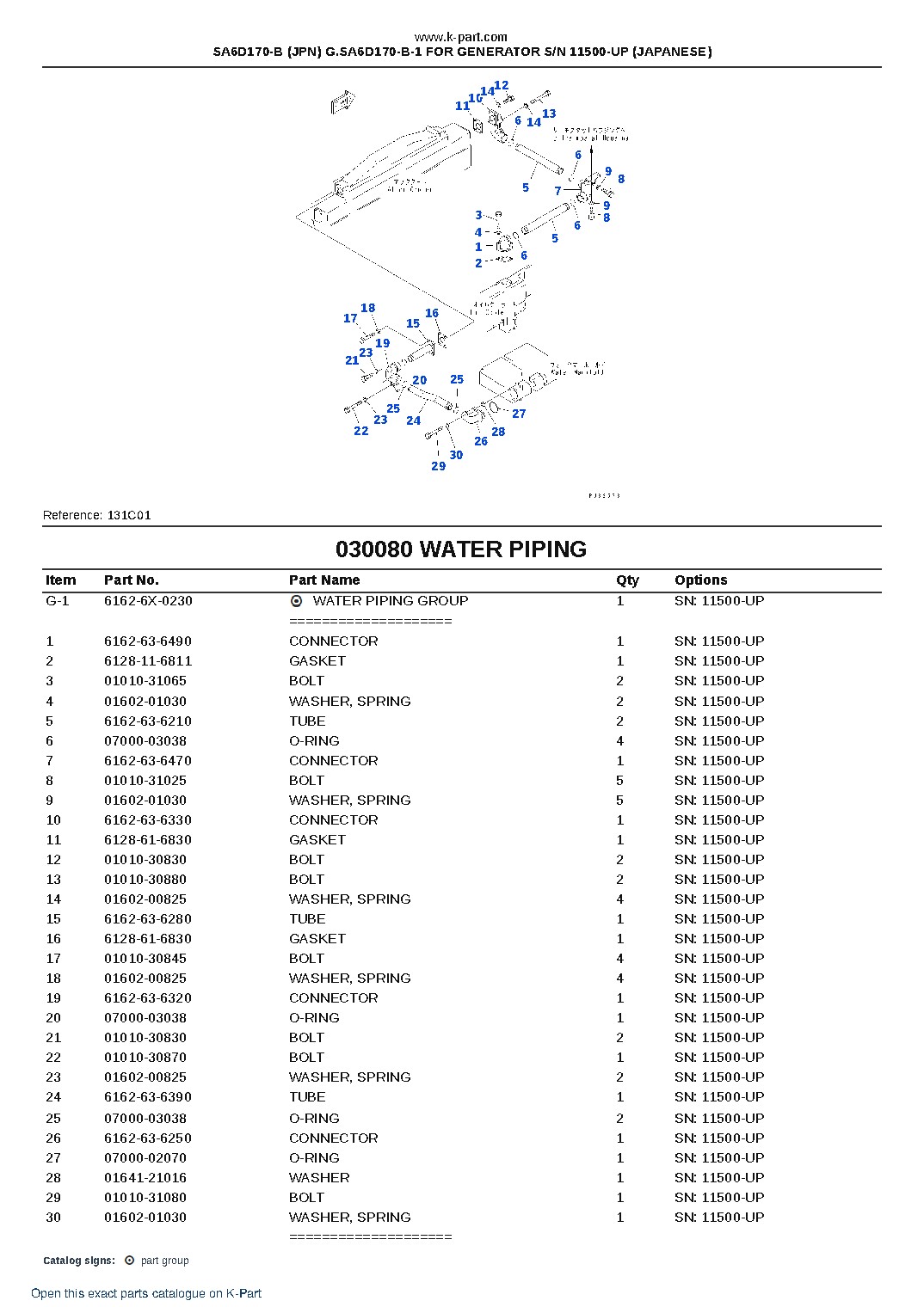 SA6D170-B (JPN) G.SA6D170-B-1 FOR GENERATOR S/N 11500-UP (JAPANESE) – sample page 10 SA6D170-B (JPN) G.SA6D170-B-1 FOR GENERATOR S/N 11500-UP (JAPANESE) – sample page 10