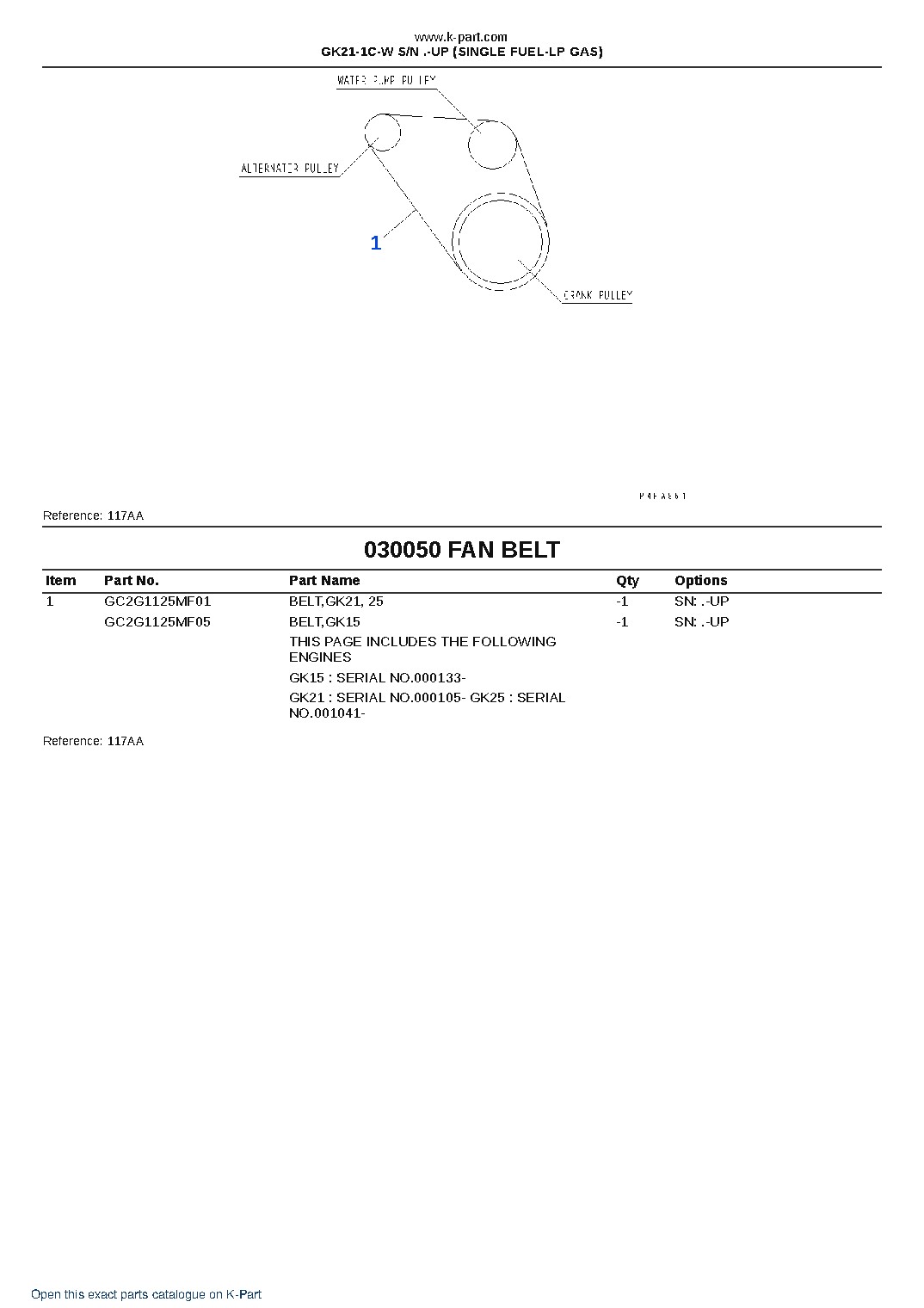 GK21-1C-W S/N .-UP (SINGLE FUEL-LP GAS) – sample page 5 GK21-1C-W S/N .-UP (SINGLE FUEL-LP GAS) – sample page 5