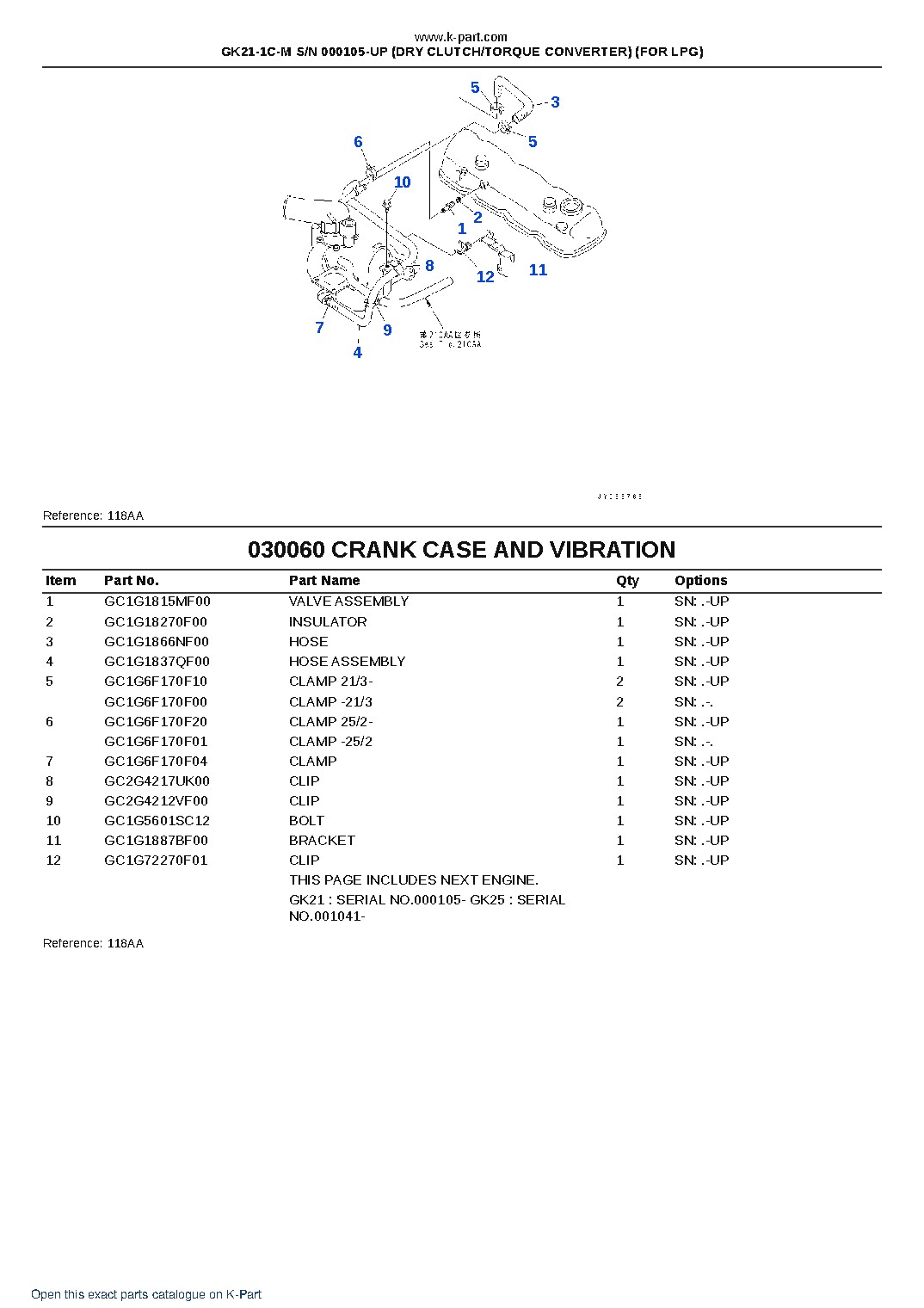 GK21-1C-M S/N 000105-UP (DRY CLUTCH/TORQUE CONVERTER) (FOR LPG) – sample page 7 GK21-1C-M S/N 000105-UP (DRY CLUTCH/TORQUE CONVERTER) (FOR LPG) – sample page 7