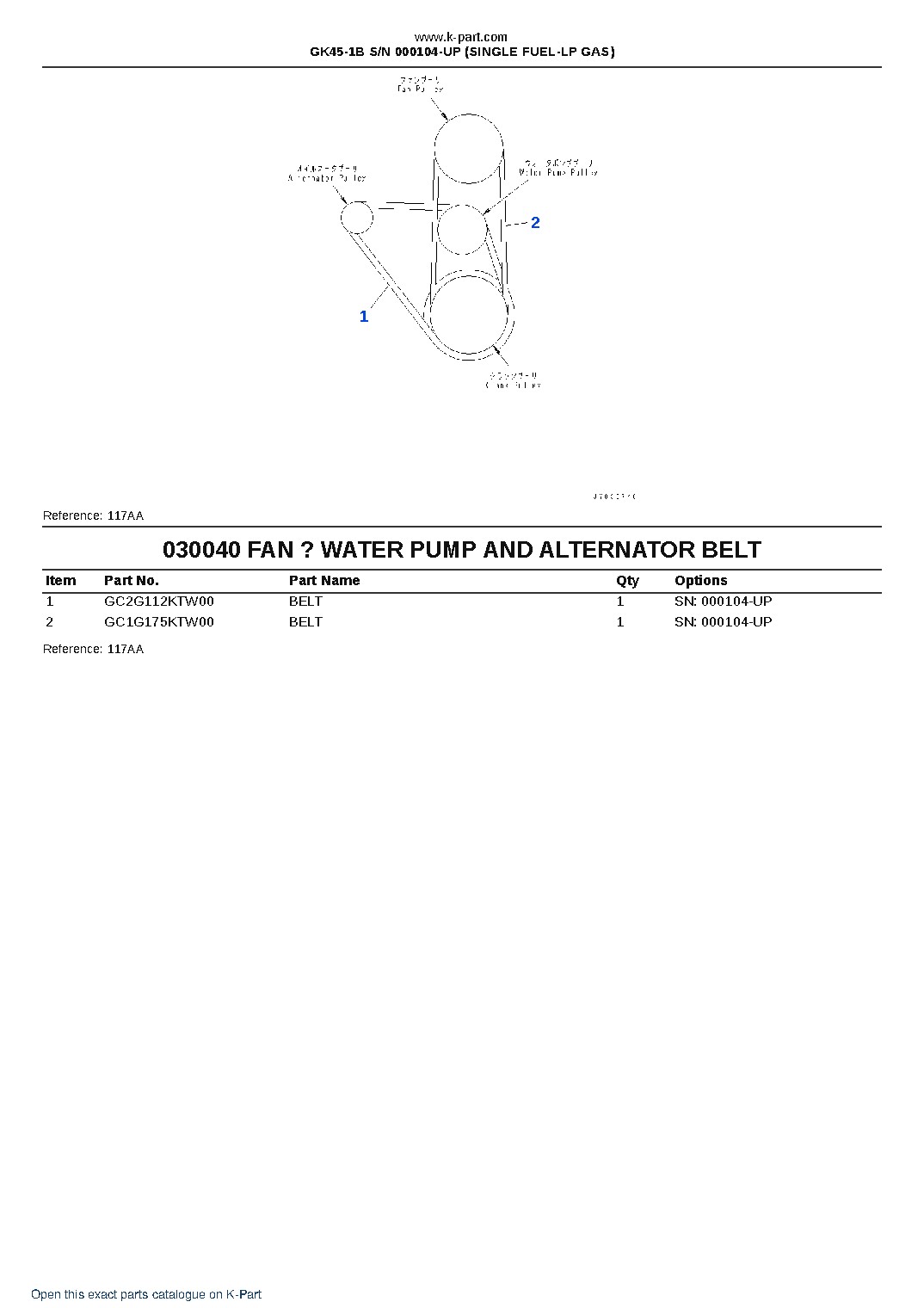 GK45-1B S/N 000104-UP (SINGLE FUEL-LP GAS) – sample page 4