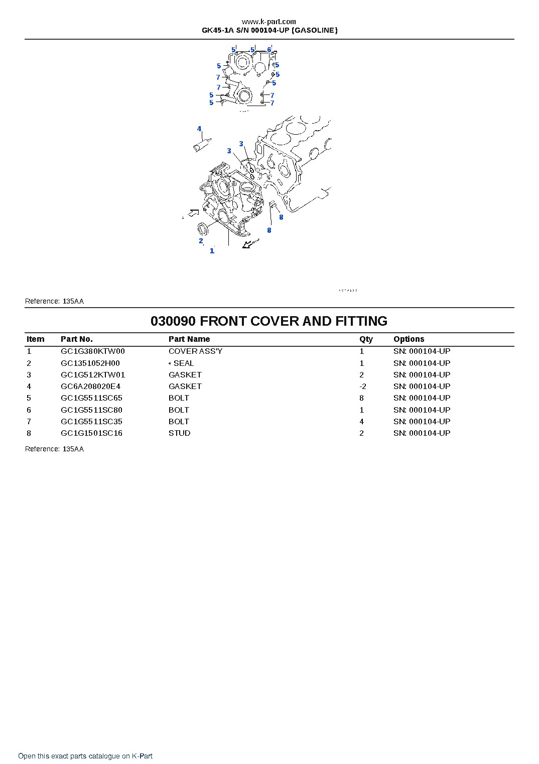 GK45-1A S/N 000104-UP (GASOLINE) – sample page 10 GK45-1A S/N 000104-UP (GASOLINE) – sample page 10