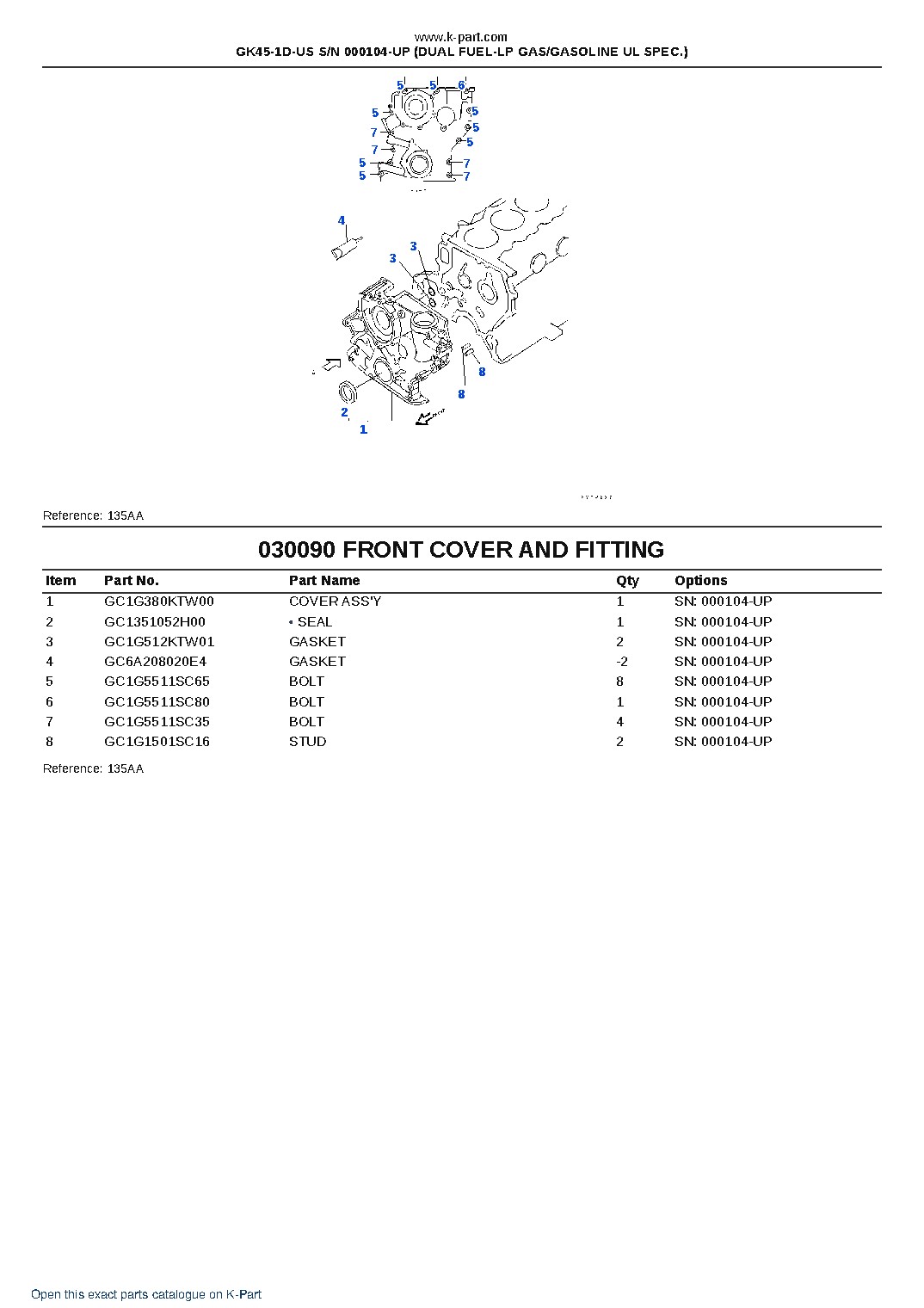 GK45-1D-US S/N 000104-UP (DUAL FUEL-LP GAS/GASOLINE UL SPEC.) – sample page 10