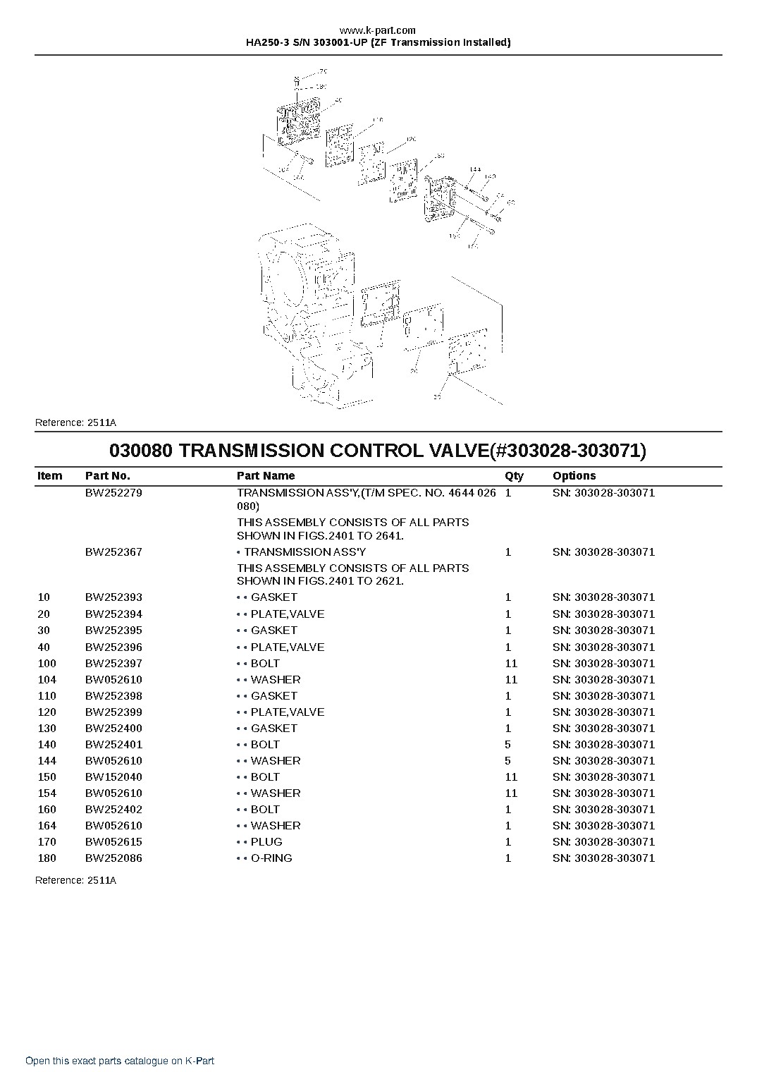 HA250-3 S/N 303001-UP (ZF Transmission Installed) – sample page 10 HA250-3 S/N 303001-UP (ZF Transmission Installed) – sample page 10
