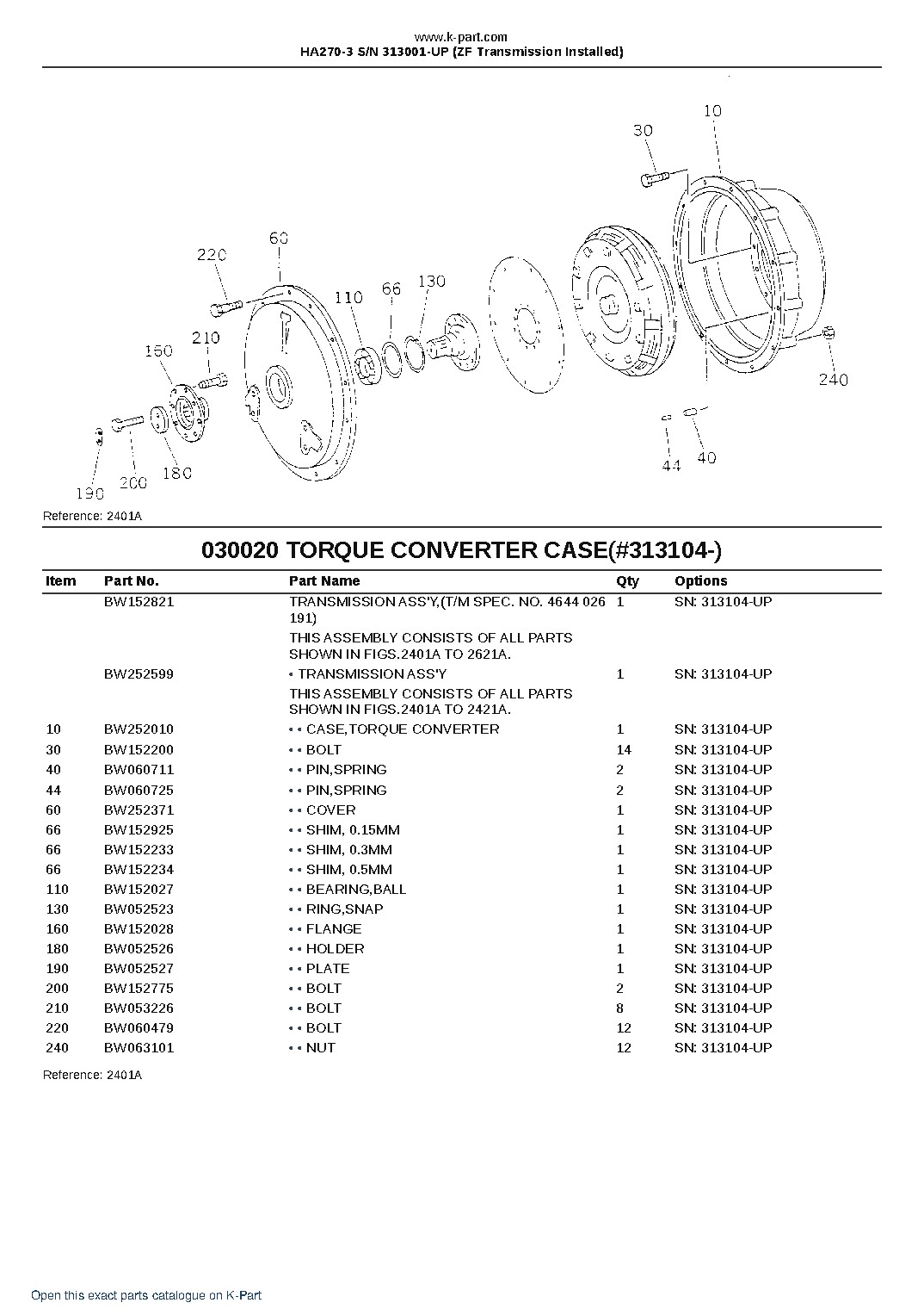 HA270-3 S/N 313001-UP (ZF Transmission Installed) – sample page 2 HA270-3 S/N 313001-UP (ZF Transmission Installed) – sample page 2