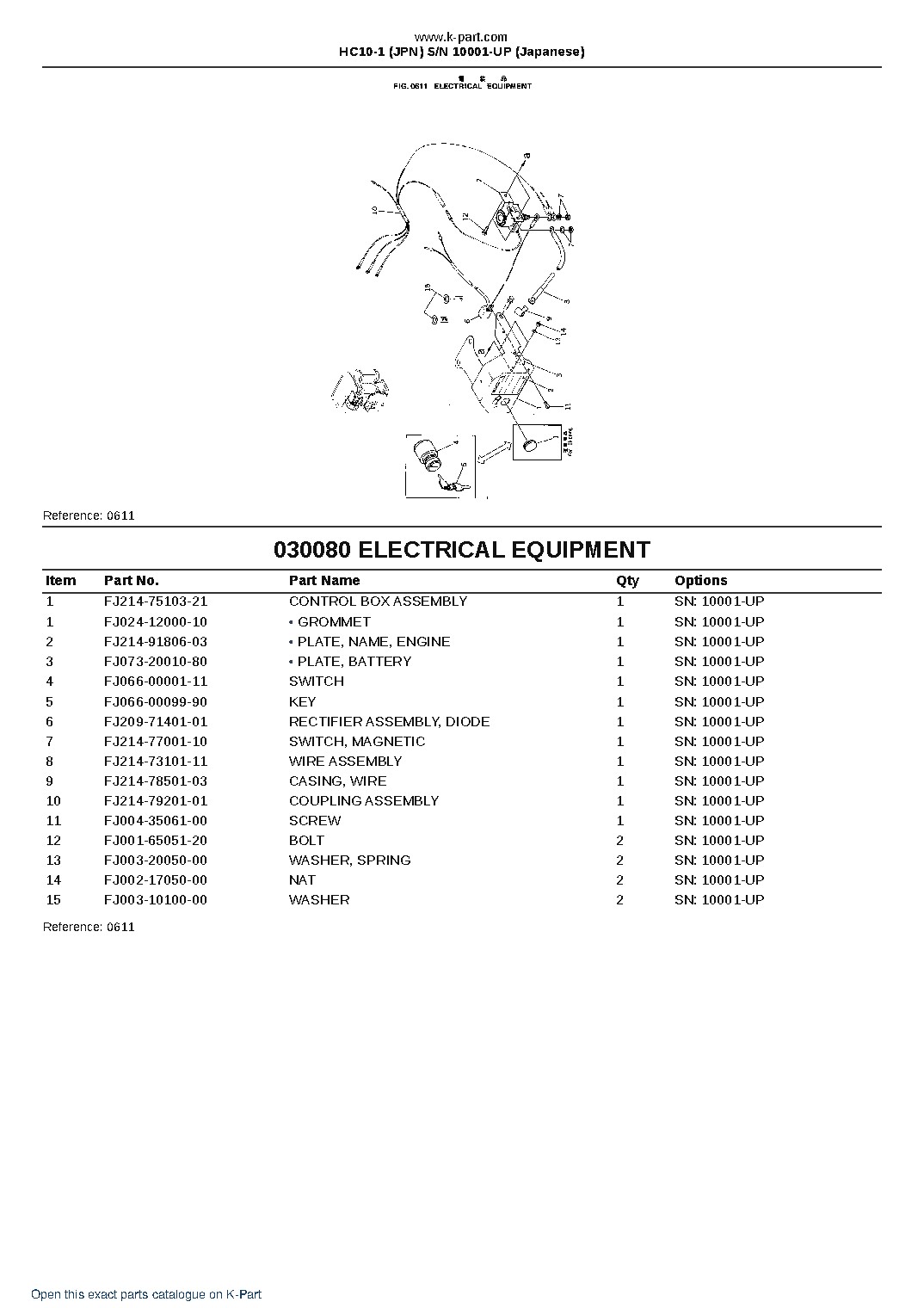HC10-1 (JPN) S/N 10001-UP (Japanese) – sample page 10 HC10-1 (JPN) S/N 10001-UP (Japanese) – sample page 10