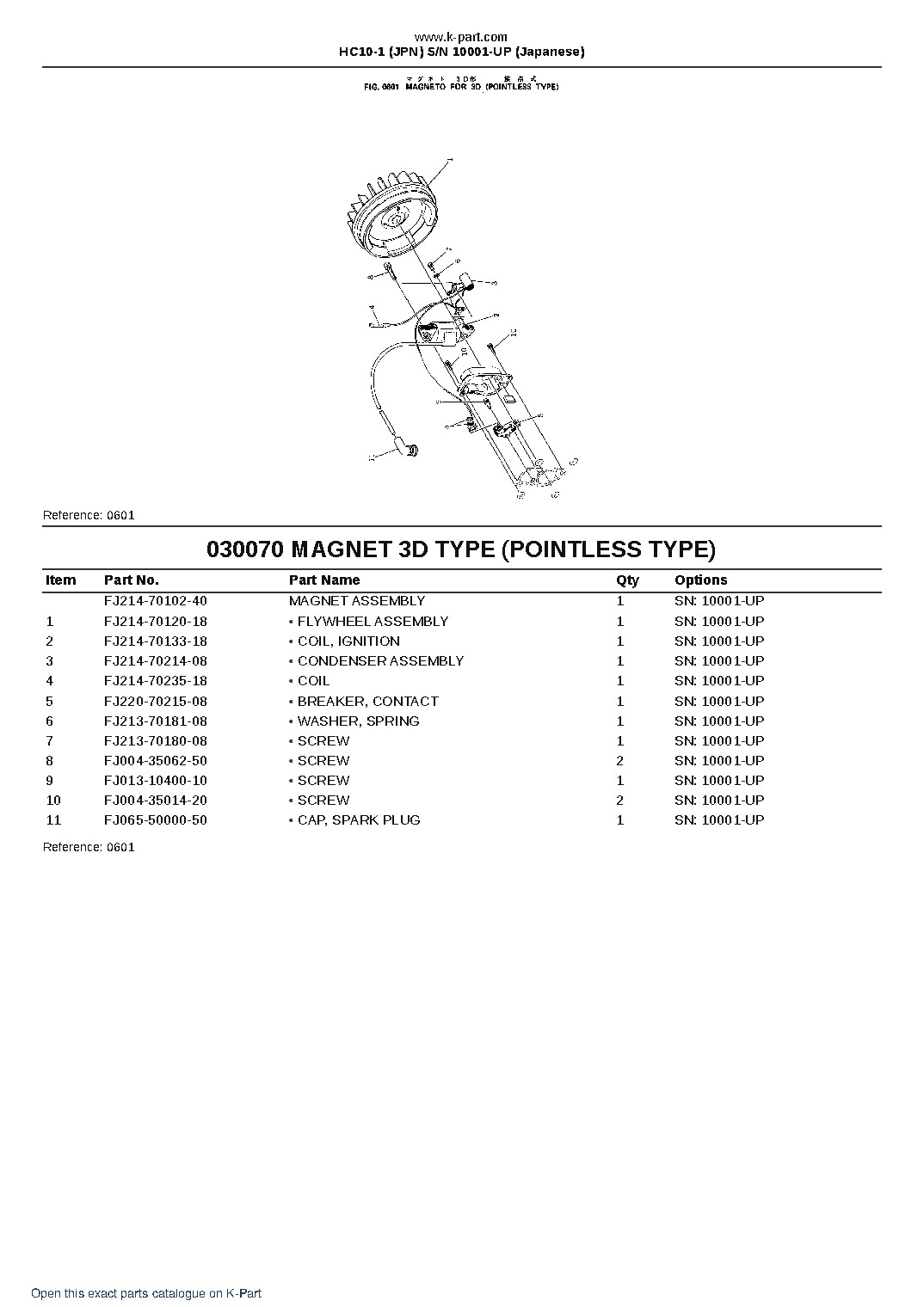 HC10-1 (JPN) S/N 10001-UP (Japanese) – sample page 9 HC10-1 (JPN) S/N 10001-UP (Japanese) – sample page 9