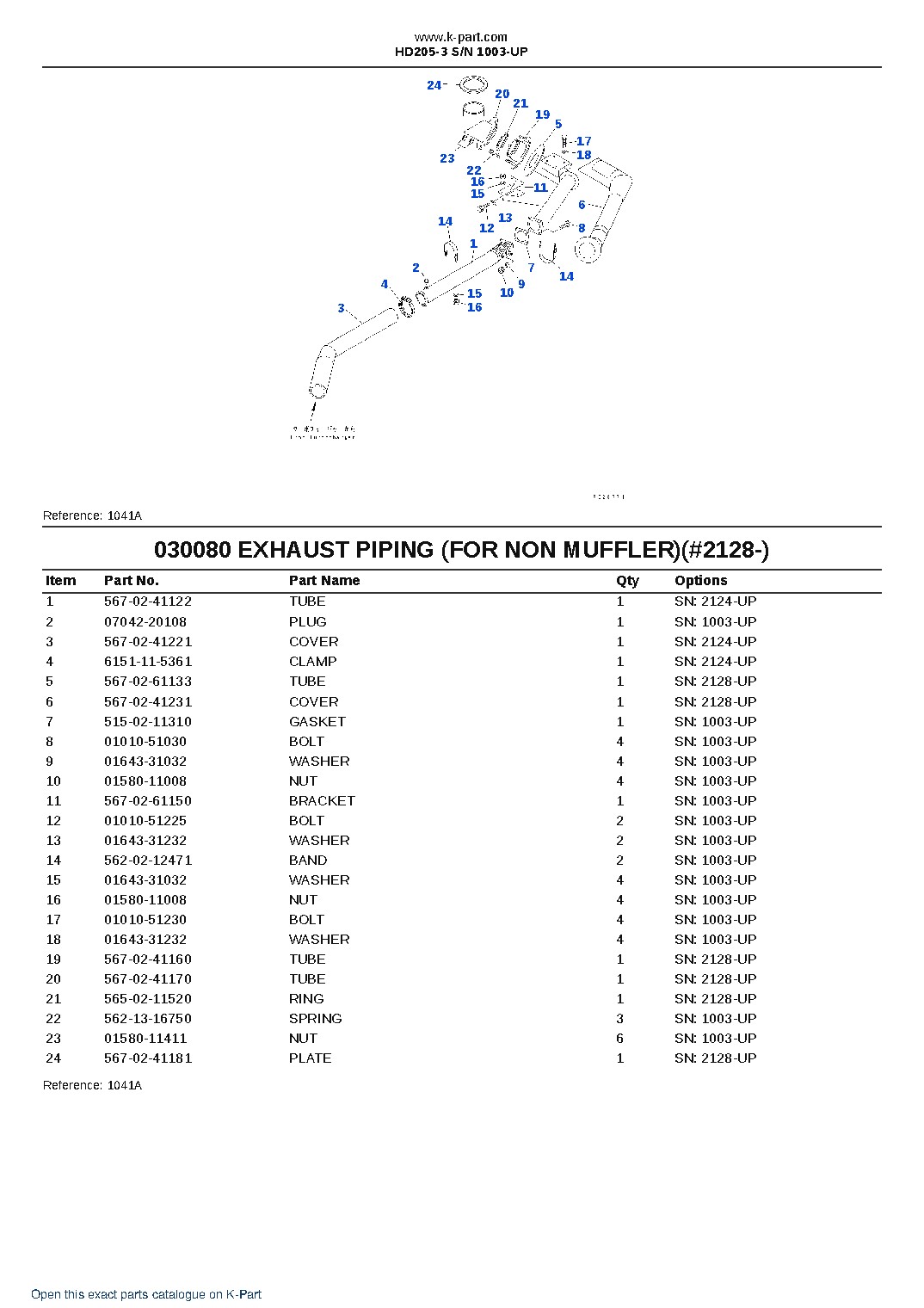 HD205-3 S/N 1003-UP – sample page 8