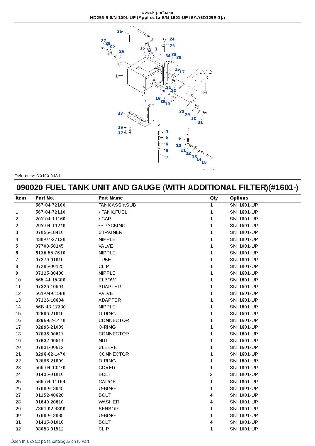 HD255-5 S/N 1001-UP (Applies to S/N 1601-UP (SAA6D125E-3).) – sample page 10