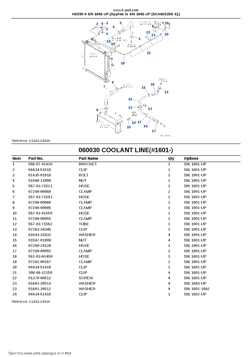 HD255-5 S/N 1001-UP (Applies to S/N 1601-UP (SAA6D125E-3).) – sample page 6