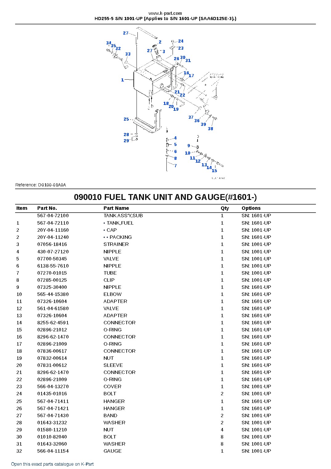 HD255-5 S/N 1001-UP (Applies to S/N 1601-UP (SAA6D125E-3).) – sample page 8