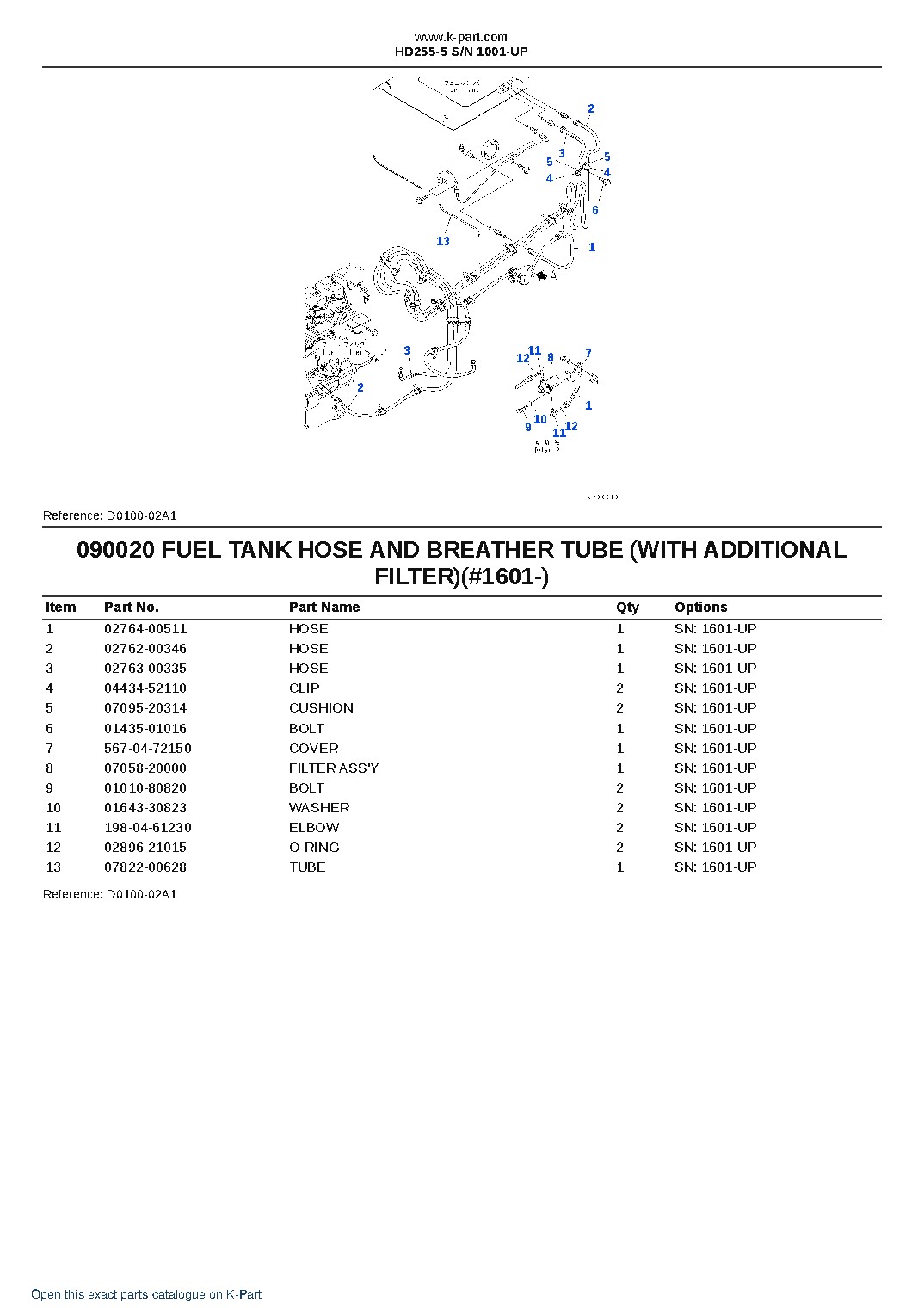 HD255-5 S/N 1001-UP – sample page 9