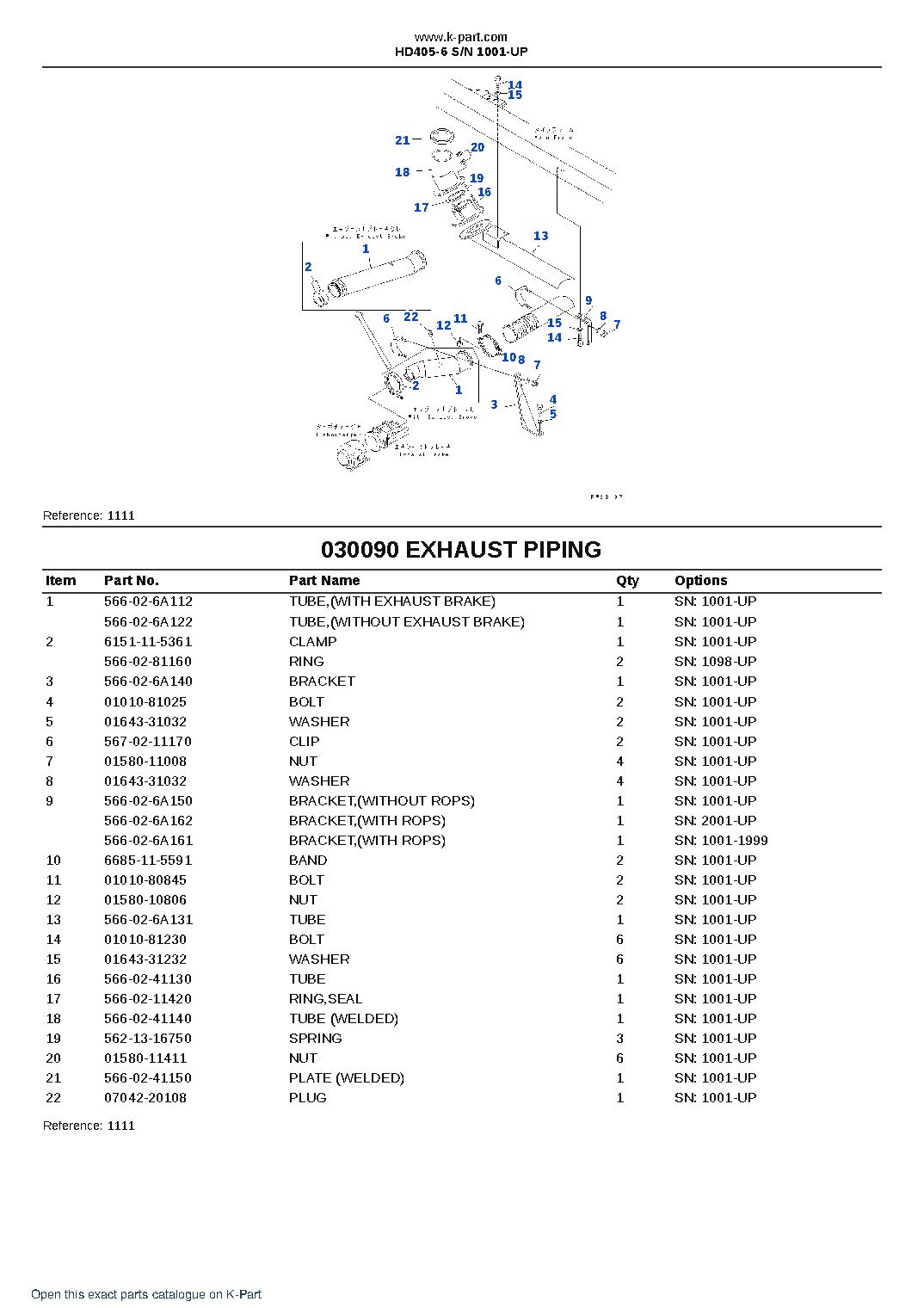 HD405-6 S/N 1001-UP – sample page 10