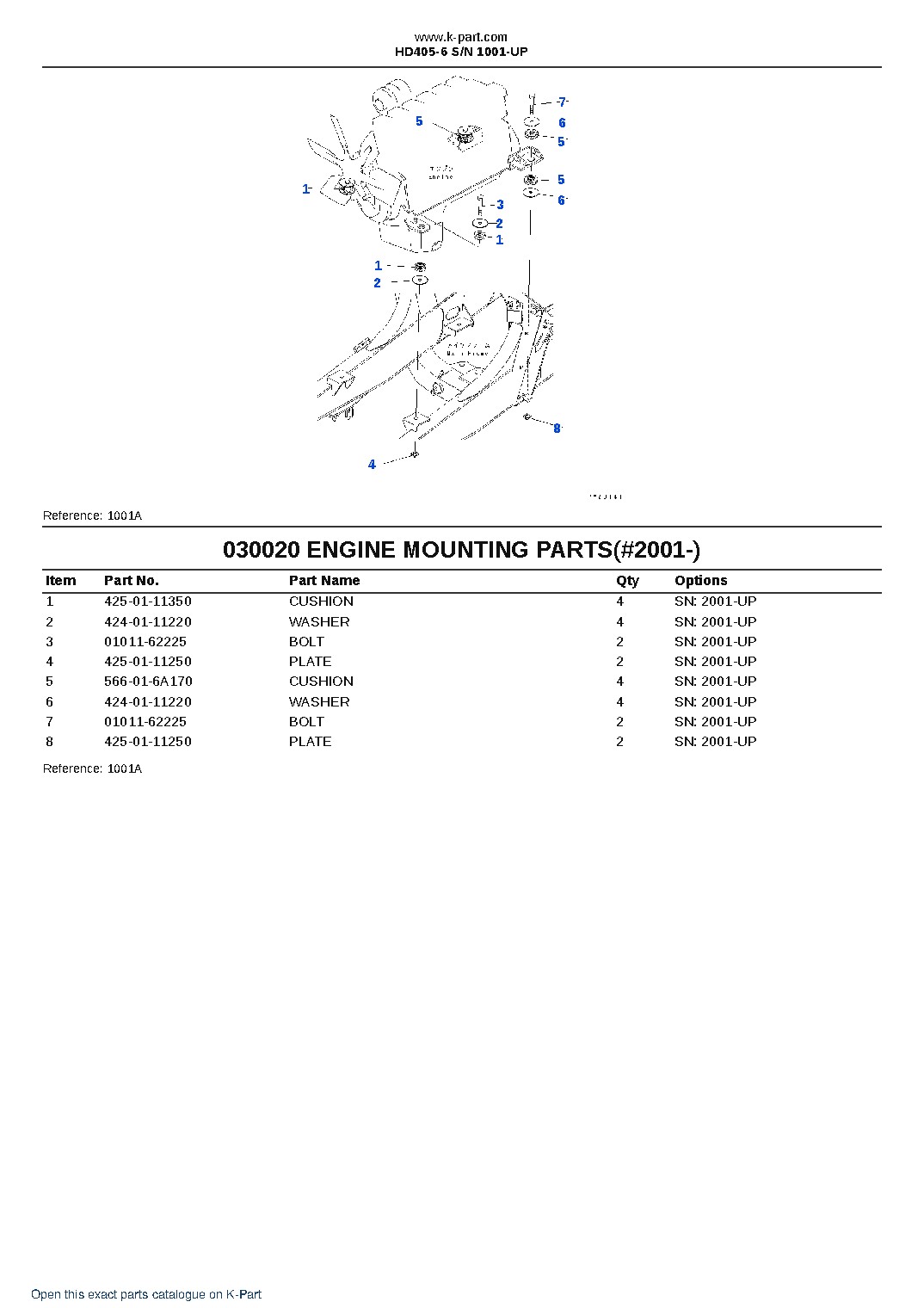 HD405-6 S/N 1001-UP – sample page 2