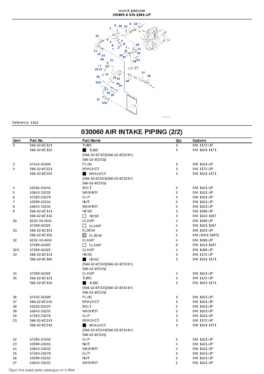 HD405-6 S/N 1001-UP – sample page 6