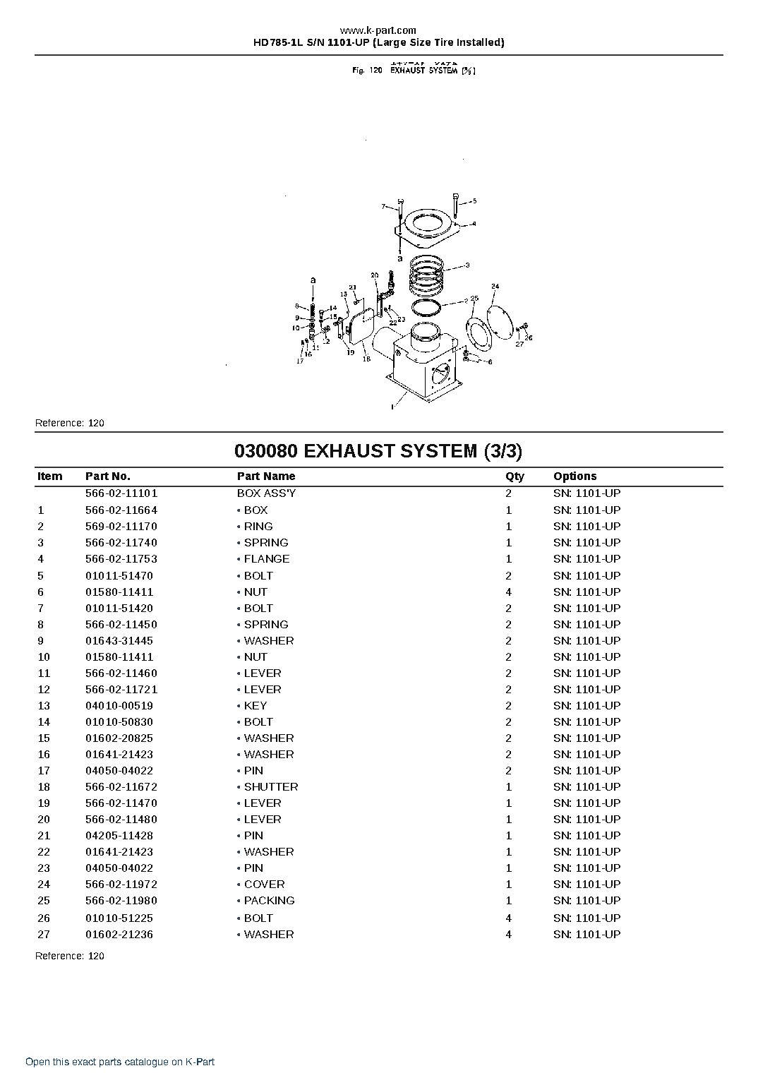 HD785-1L S/N 1101-UP (Large Size Tire Installed) – sample page 10
