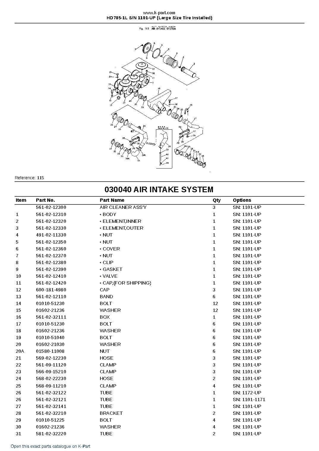 HD785-1L S/N 1101-UP (Large Size Tire Installed) – sample page 4
