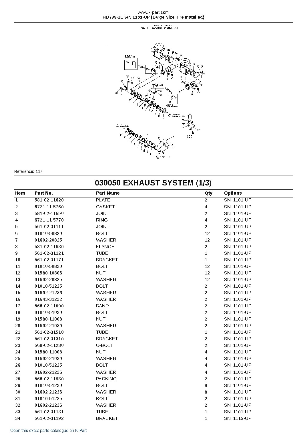 HD785-1L S/N 1101-UP (Large Size Tire Installed) – sample page 6