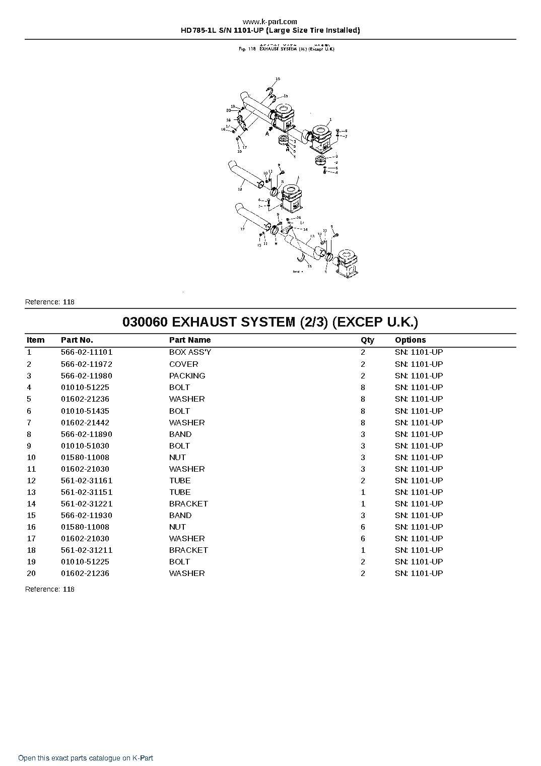 HD785-1L S/N 1101-UP (Large Size Tire Installed) – sample page 8