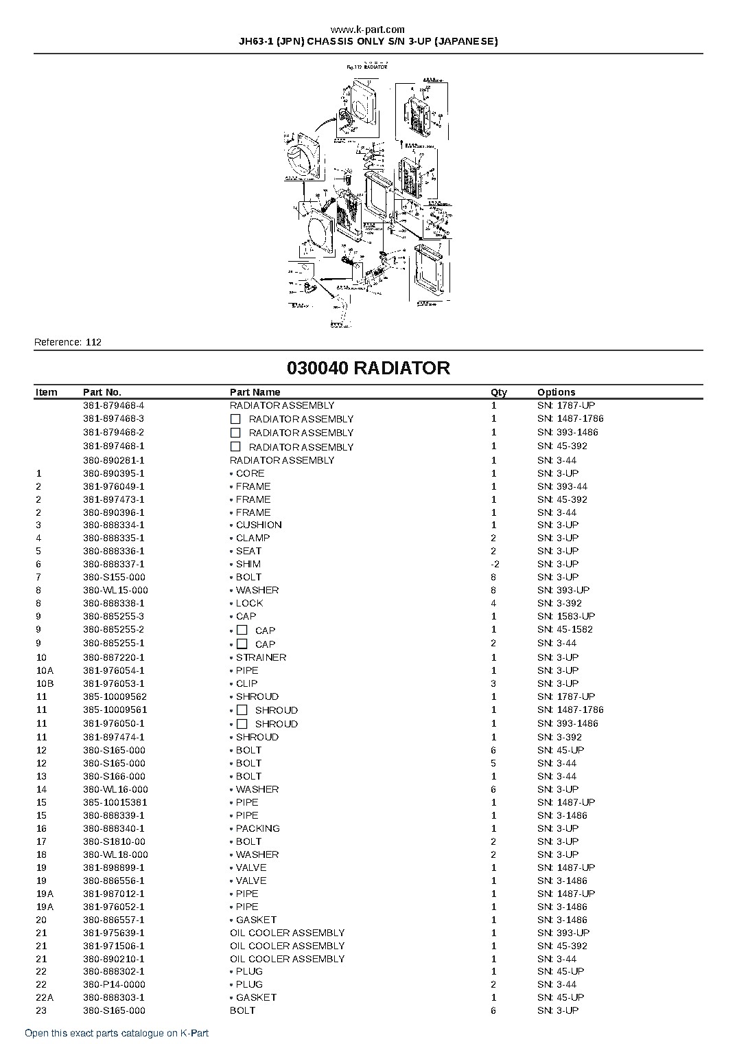 JH63-1 (JPN) CHASSIS ONLY S/N 3-UP (JAPANESE) – sample page 5 JH63-1 (JPN) CHASSIS ONLY S/N 3-UP (JAPANESE) – sample page 5