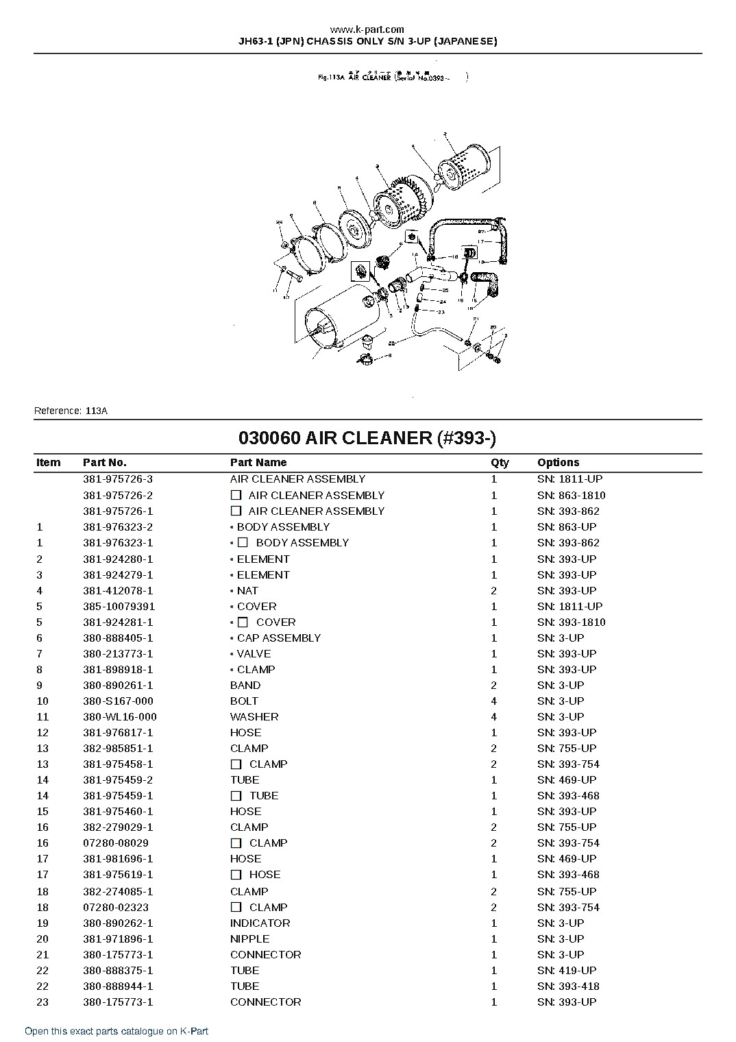JH63-1 (JPN) CHASSIS ONLY S/N 3-UP (JAPANESE) – sample page 8 JH63-1 (JPN) CHASSIS ONLY S/N 3-UP (JAPANESE) – sample page 8