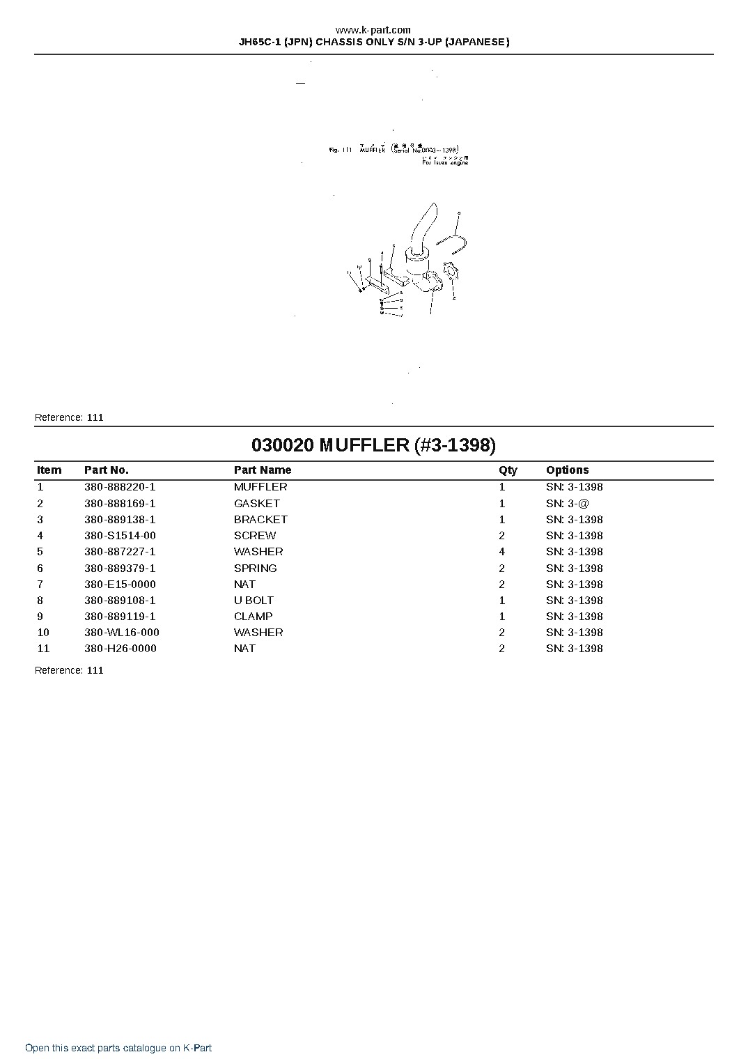 JH65C-1 (JPN) CHASSIS ONLY S/N 3-UP (JAPANESE) – sample page 3 JH65C-1 (JPN) CHASSIS ONLY S/N 3-UP (JAPANESE) – sample page 3