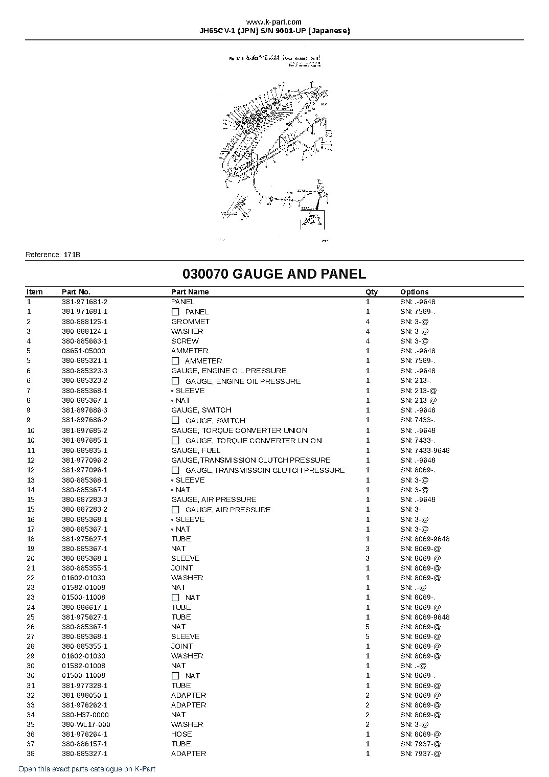 JH65CV-1 (JPN) S/N 9001-UP (Japanese) – sample page 10 JH65CV-1 (JPN) S/N 9001-UP (Japanese) – sample page 10