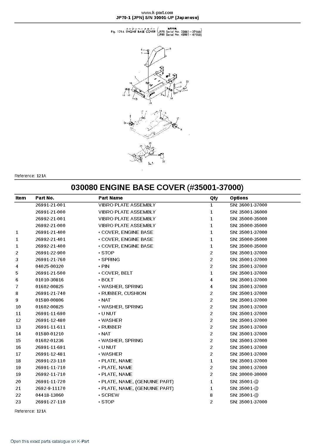JP70-1 (JPN) S/N 30001-UP (Japanese) – sample page 8 JP70-1 (JPN) S/N 30001-UP (Japanese) – sample page 8