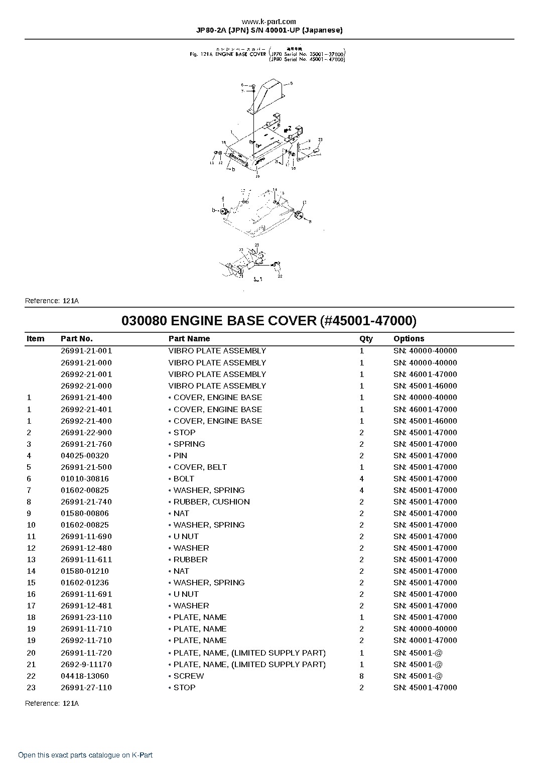 JP80-2A (JPN) S/N 40001-UP (Japanese) – sample page 8 JP80-2A (JPN) S/N 40001-UP (Japanese) – sample page 8