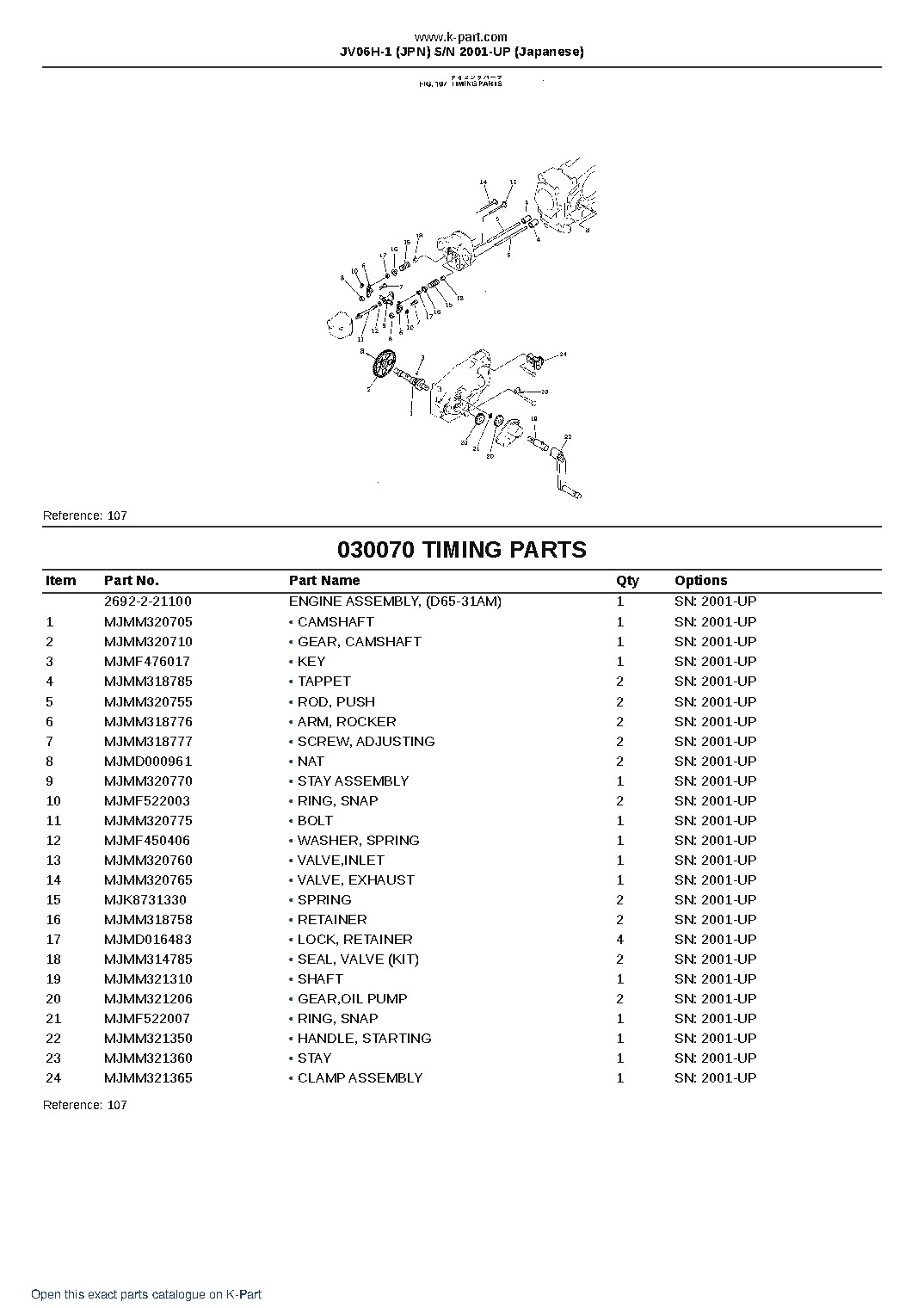 JV06H-1 (JPN) S/N 2001-UP (Japanese) – sample page 7 JV06H-1 (JPN) S/N 2001-UP (Japanese) – sample page 7