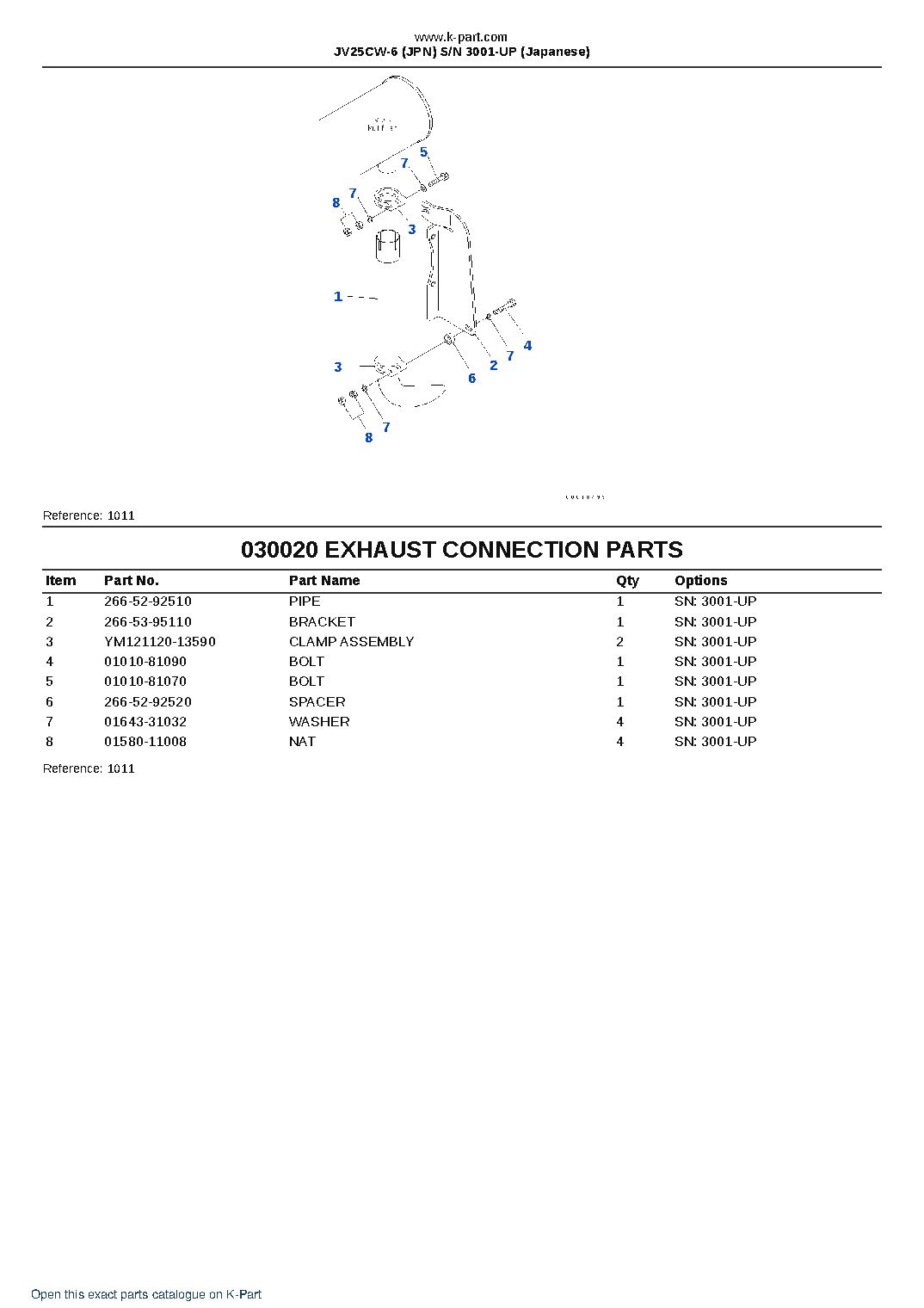 JV25CW-6 (JPN) S/N 3001-UP (Japanese) – sample page 3 JV25CW-6 (JPN) S/N 3001-UP (Japanese) – sample page 3