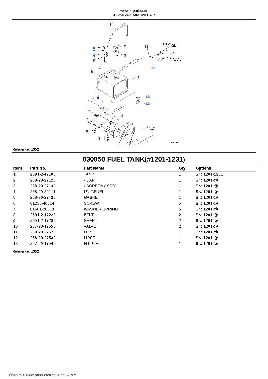 JV25DW-2 S/N 1201-UP – sample page 6 JV25DW-2 S/N 1201-UP – sample page 6