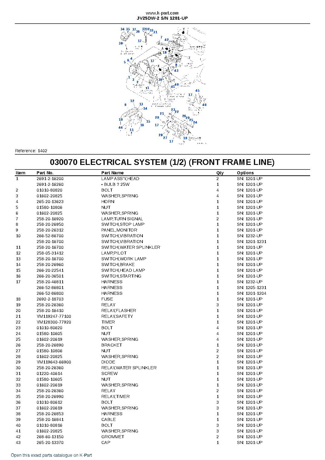 JV25DW-2 S/N 1201-UP – sample page 8 JV25DW-2 S/N 1201-UP – sample page 8