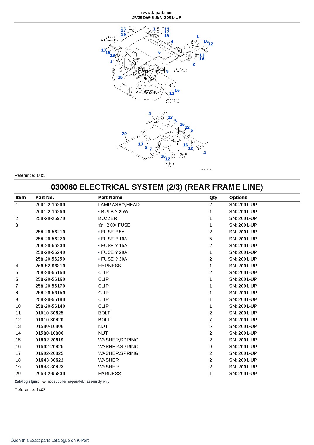 JV25DW-3 S/N 2001-UP – sample page 7 JV25DW-3 S/N 2001-UP – sample page 7